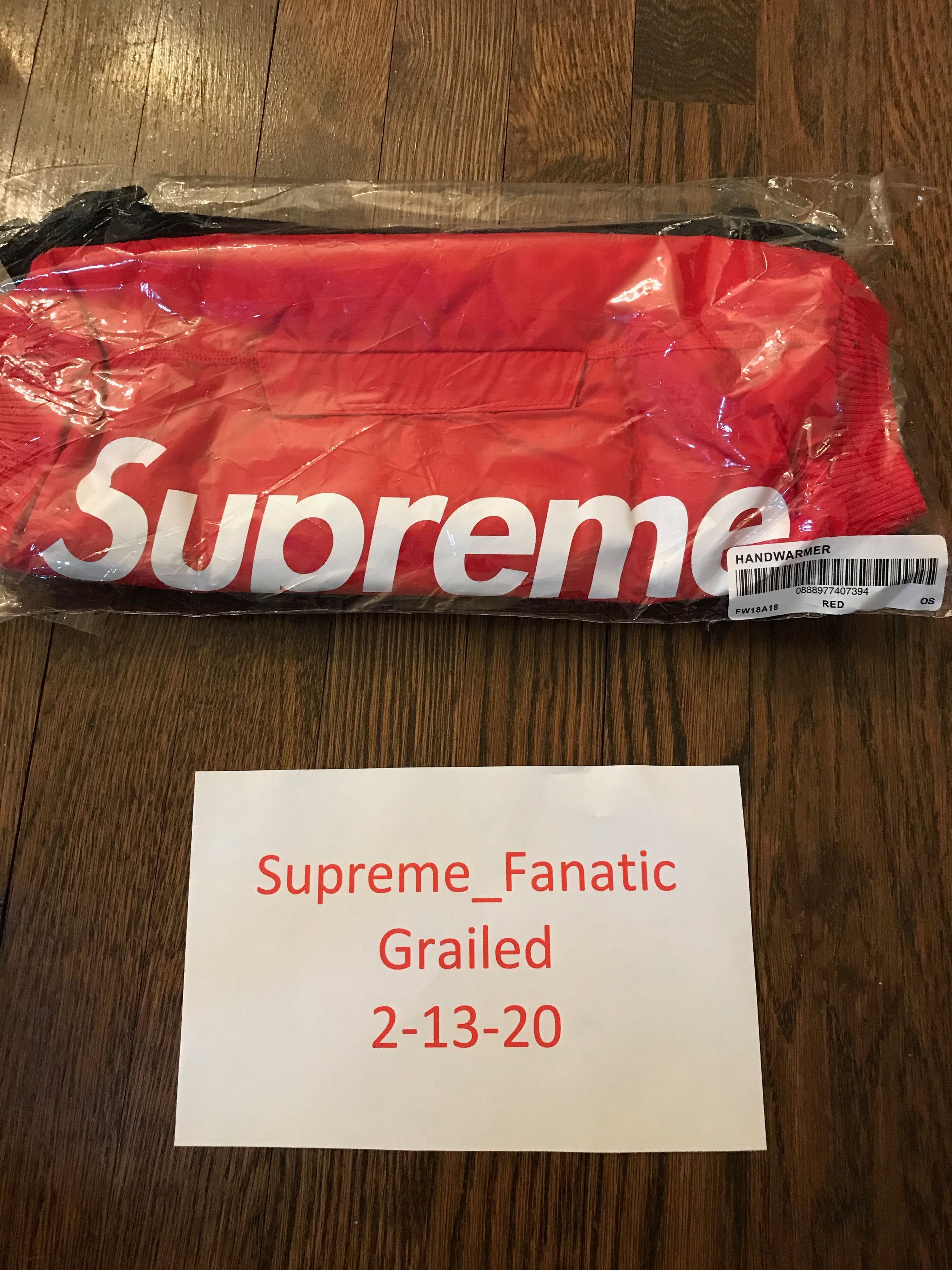 Supreme red hand warmer sales