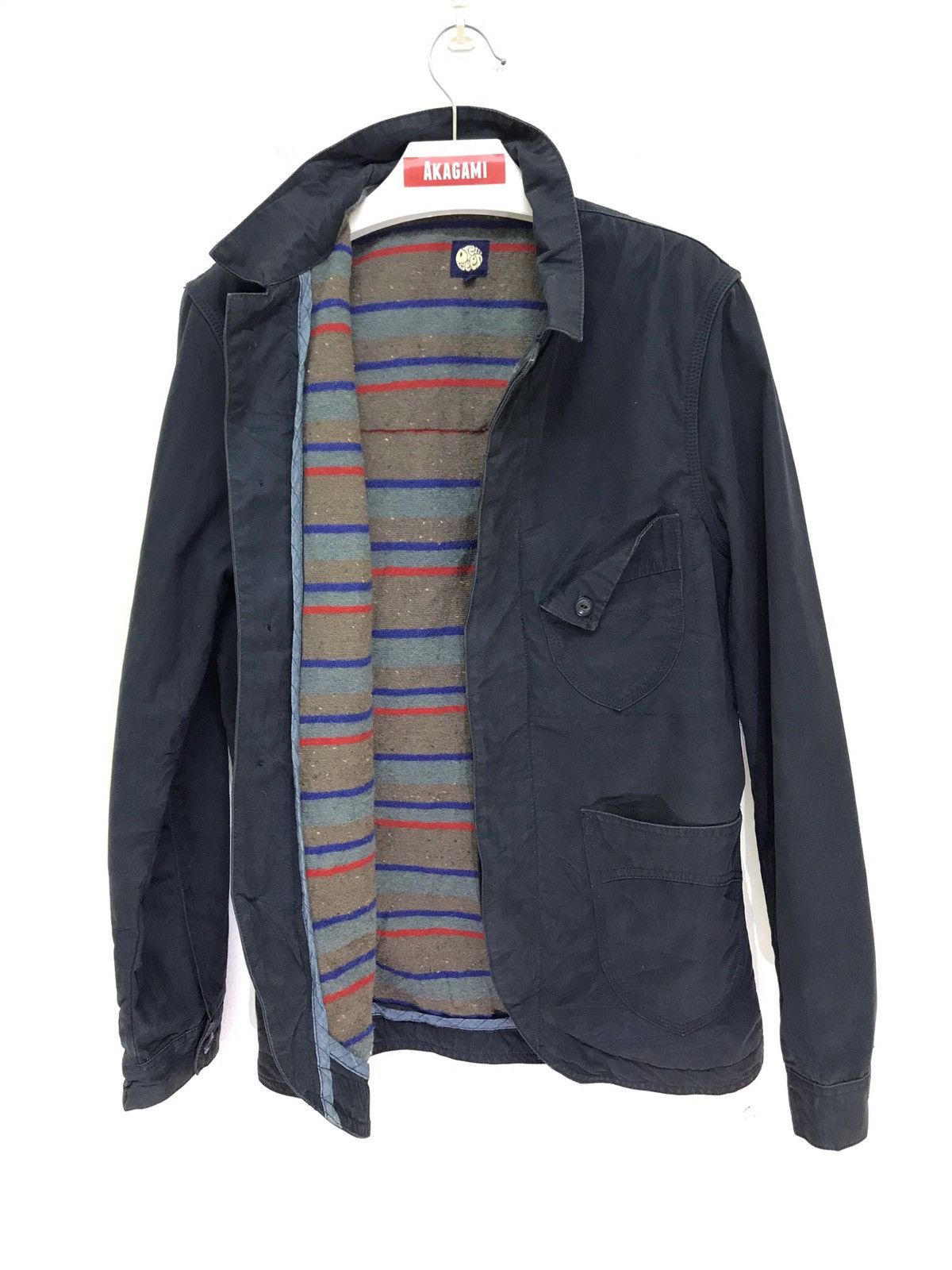 Japanese Brand Pretty Green Cotton Jacket Blanket Lining Slim 6🟩1 Size US S / EU 44-46 / 1 - 1 Thumbnail