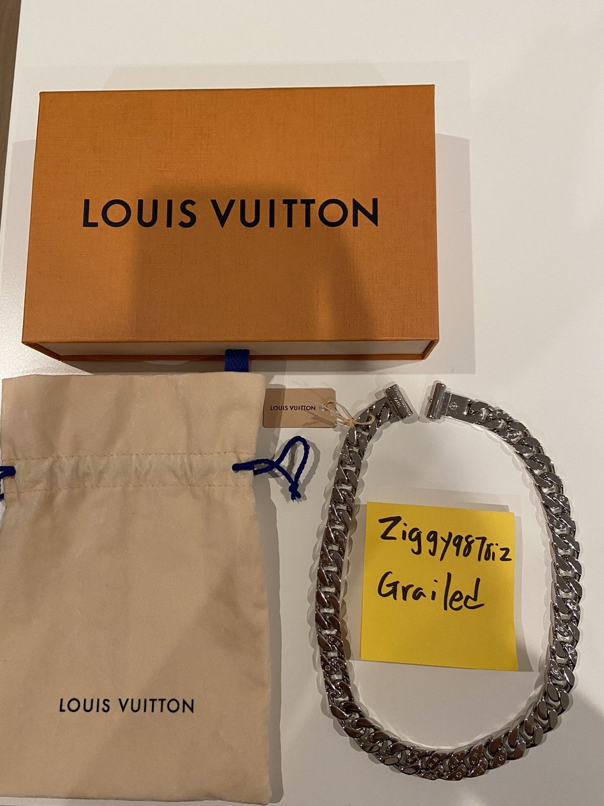 LOUIS VUITTON Chain Links Necklace x Virgil Abloh ⛓⁣⁣⛓ ⁣ 📲 ⁣⁣⁣⁣⁣⁣For  orders and inquiries pls text, call, Viber or iMessage us…