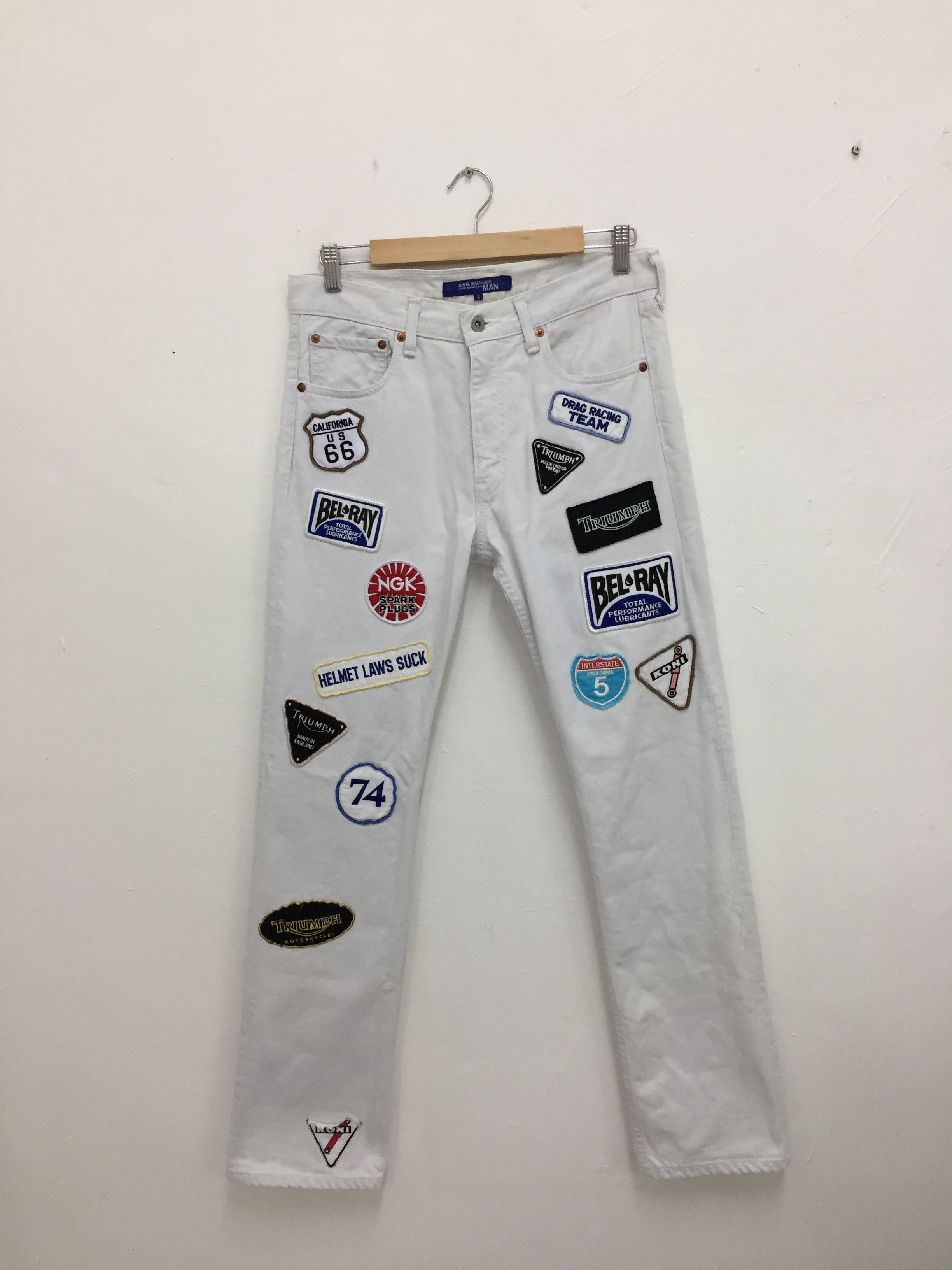 JUNYA WATANABE MAN AD 2002 PATCHWORK DENIM