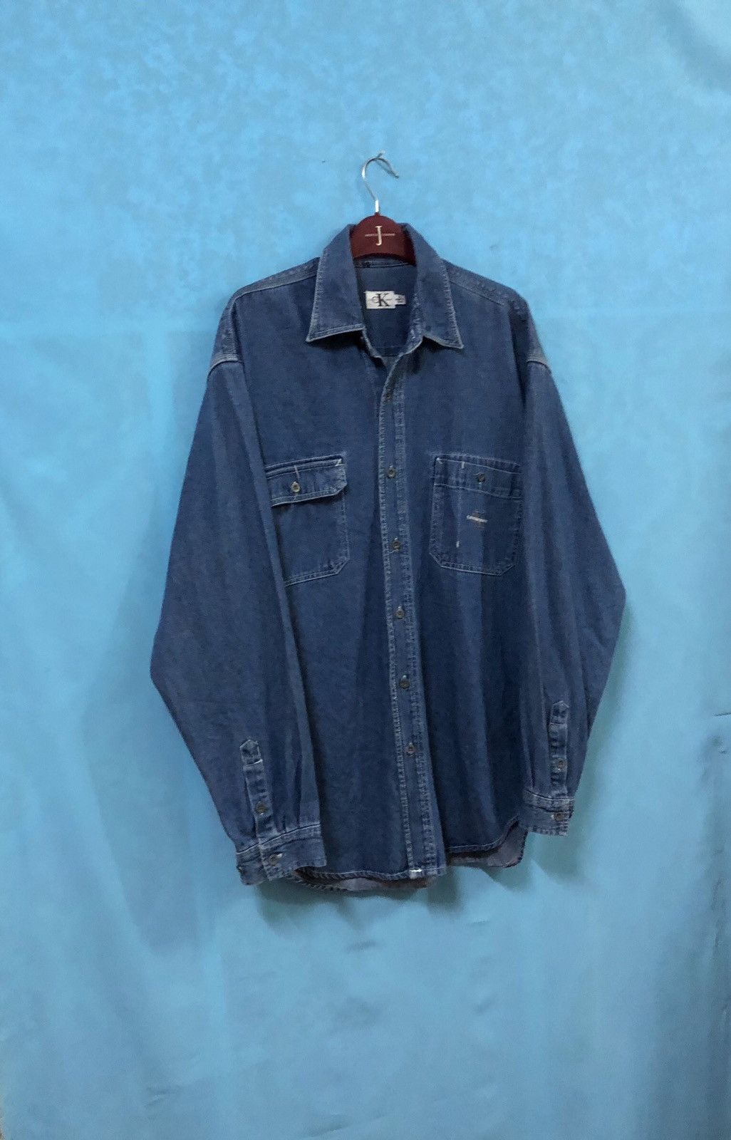 Calvin Klein CALVIN KLEIN jeans denim buttons shirts sewing logo medium Size US M / EU 48-50 / 2 - 2 Thumbnail