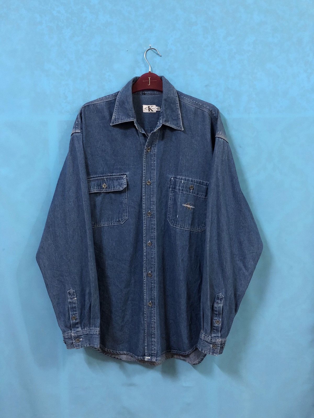 Calvin Klein CALVIN KLEIN jeans denim buttons shirts sewing logo medium Size US M / EU 48-50 / 2 - 1 Thumbnail