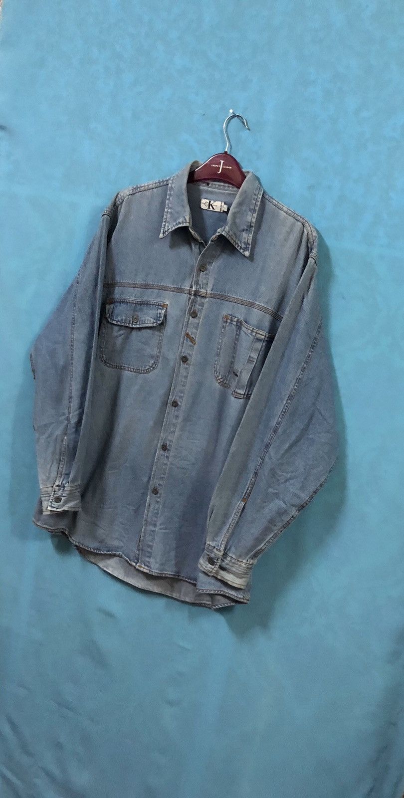 Calvin Klein calvin klein jeans denim shirt button sewing logo large Size US L / EU 52-54 / 3 - 3 Thumbnail