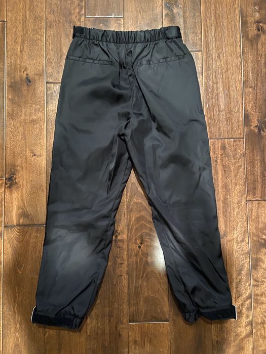 Black Nylon Track Pants