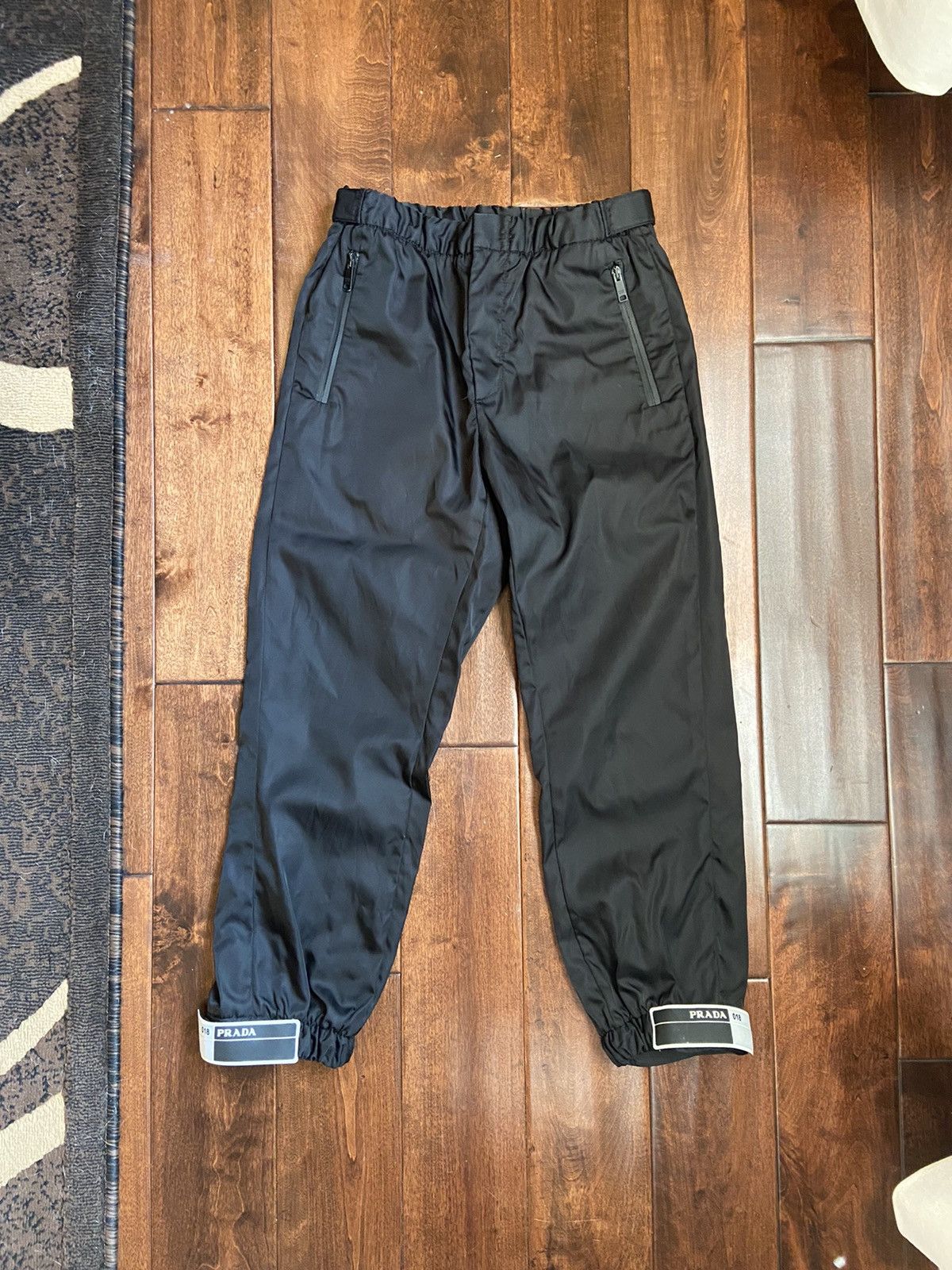 Prada Prada Gabardine Black Nylon Track Pants | Grailed