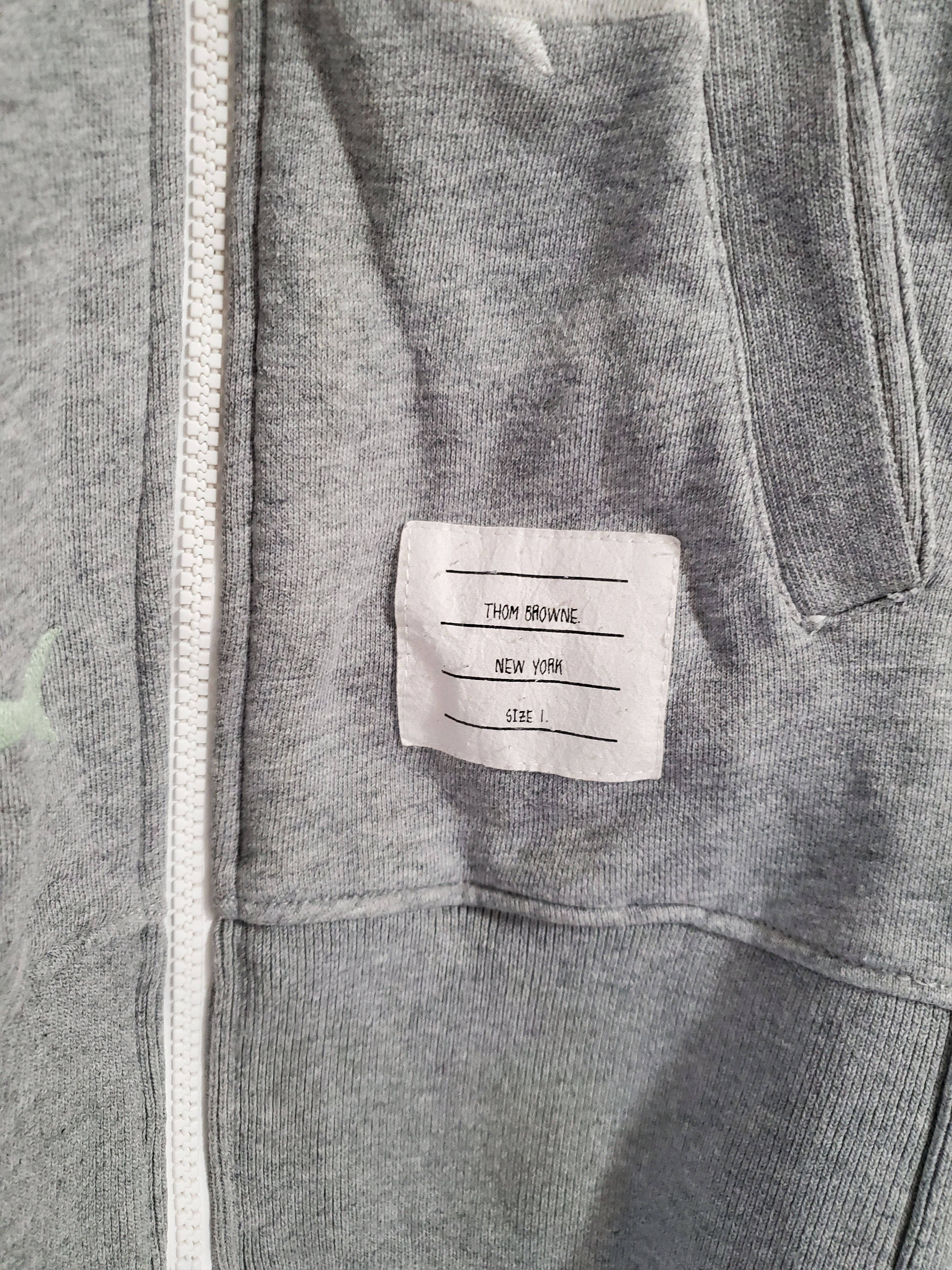 Thom Browne Shark and Surfboard Embroidered Grey Hoodie Size US XS / EU 42 / 0 - 3 Thumbnail
