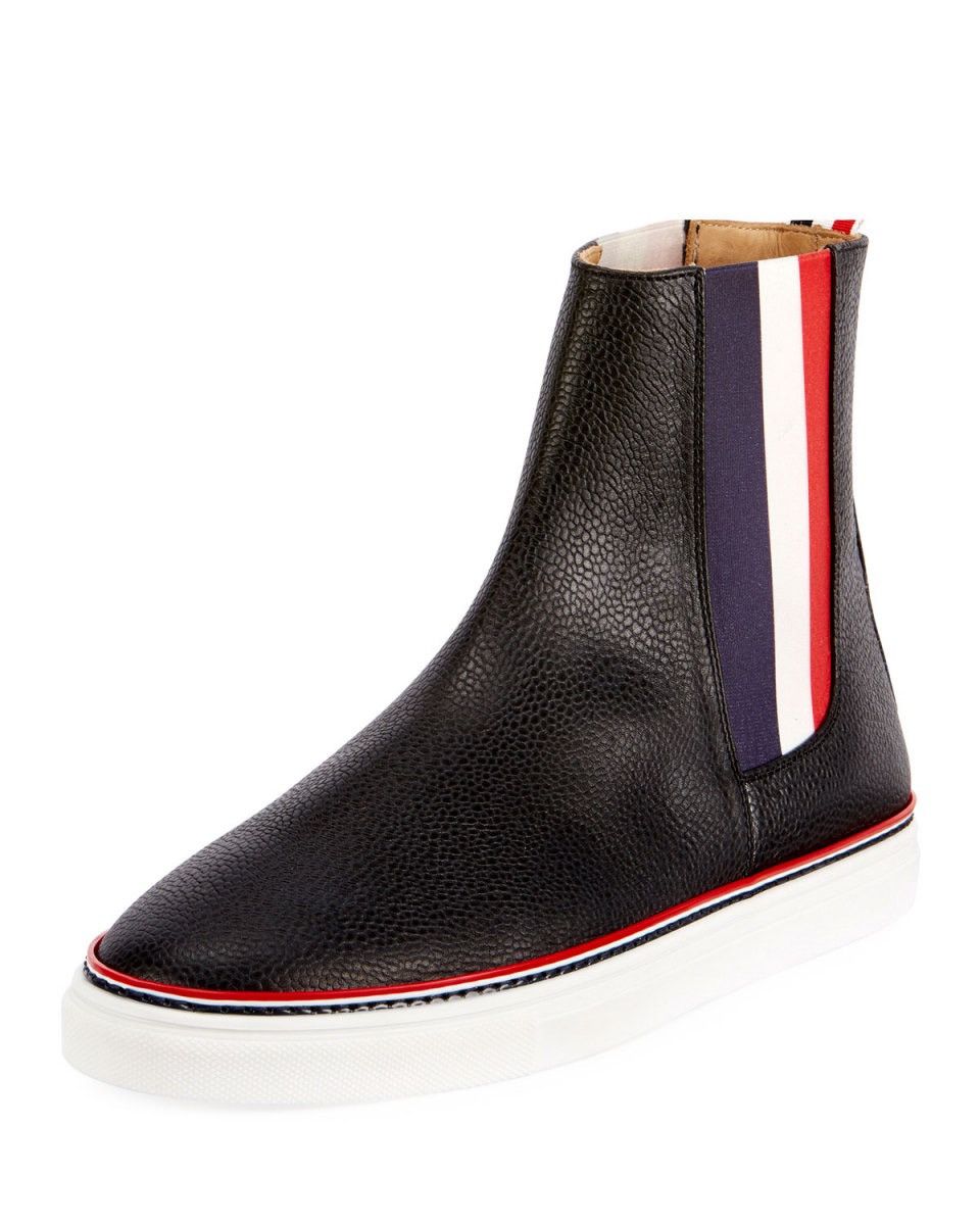 BNWT $950 Thom Browne Striped sneakers Chelsea boots Trainer