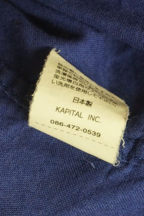Kapital Blue Button Up Shirt Japanese Americana Smiley Beams | Grailed