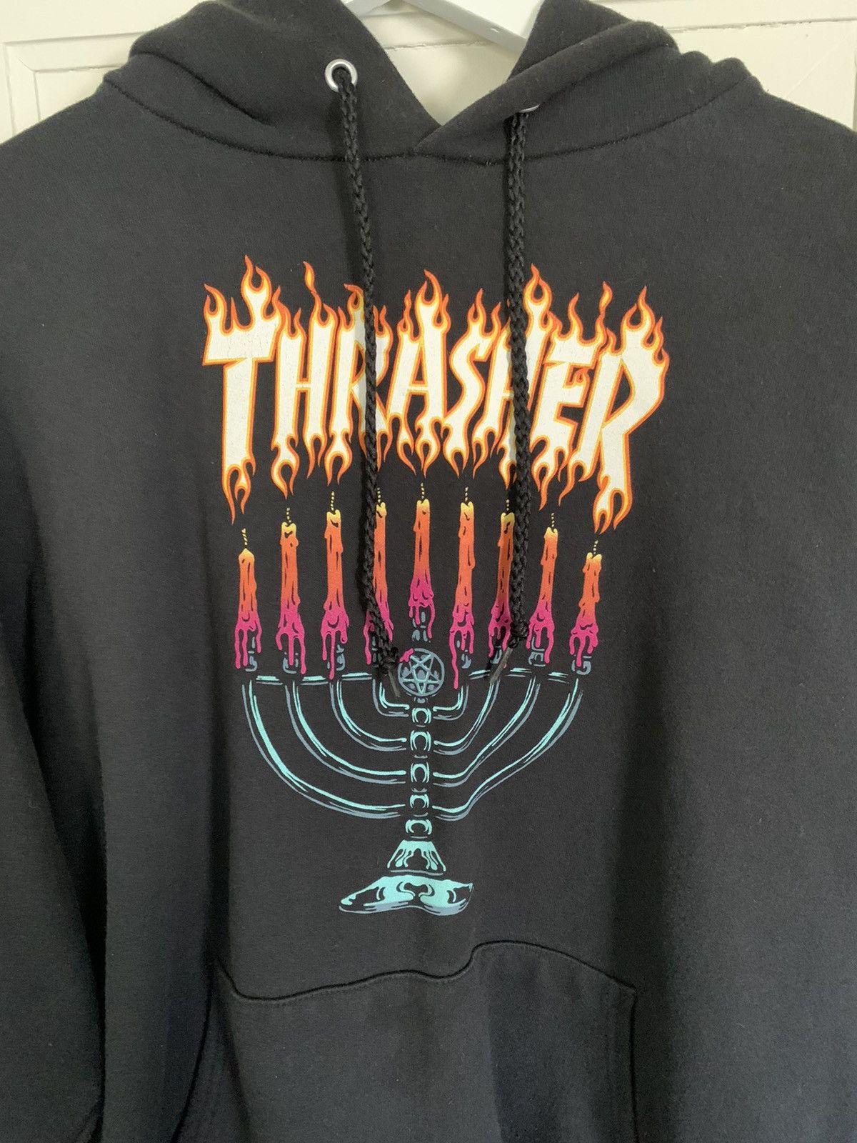 Rare Thrasher Thrasher Menorah Hoodie Grailed