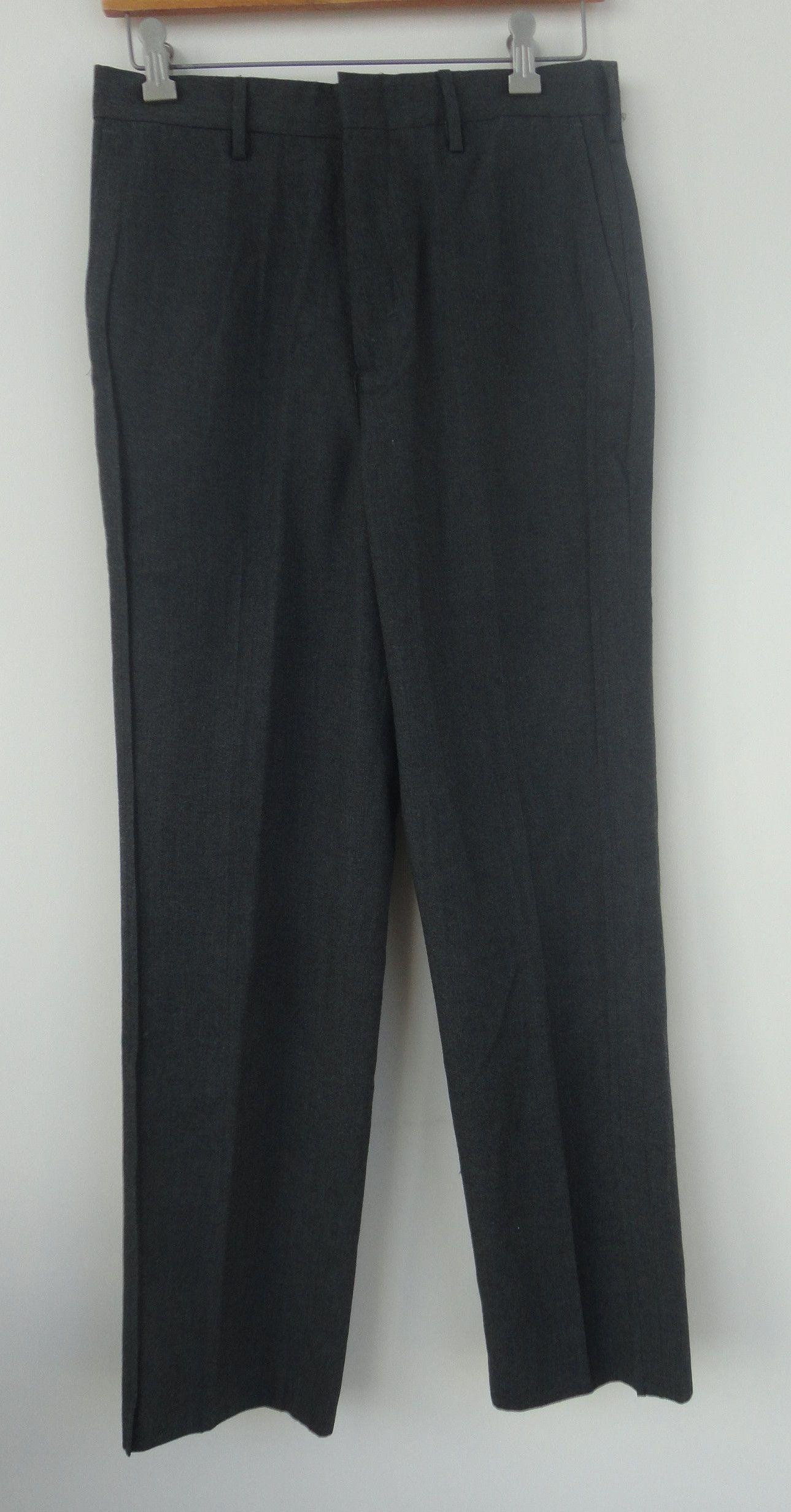 Slate grey wool trousers