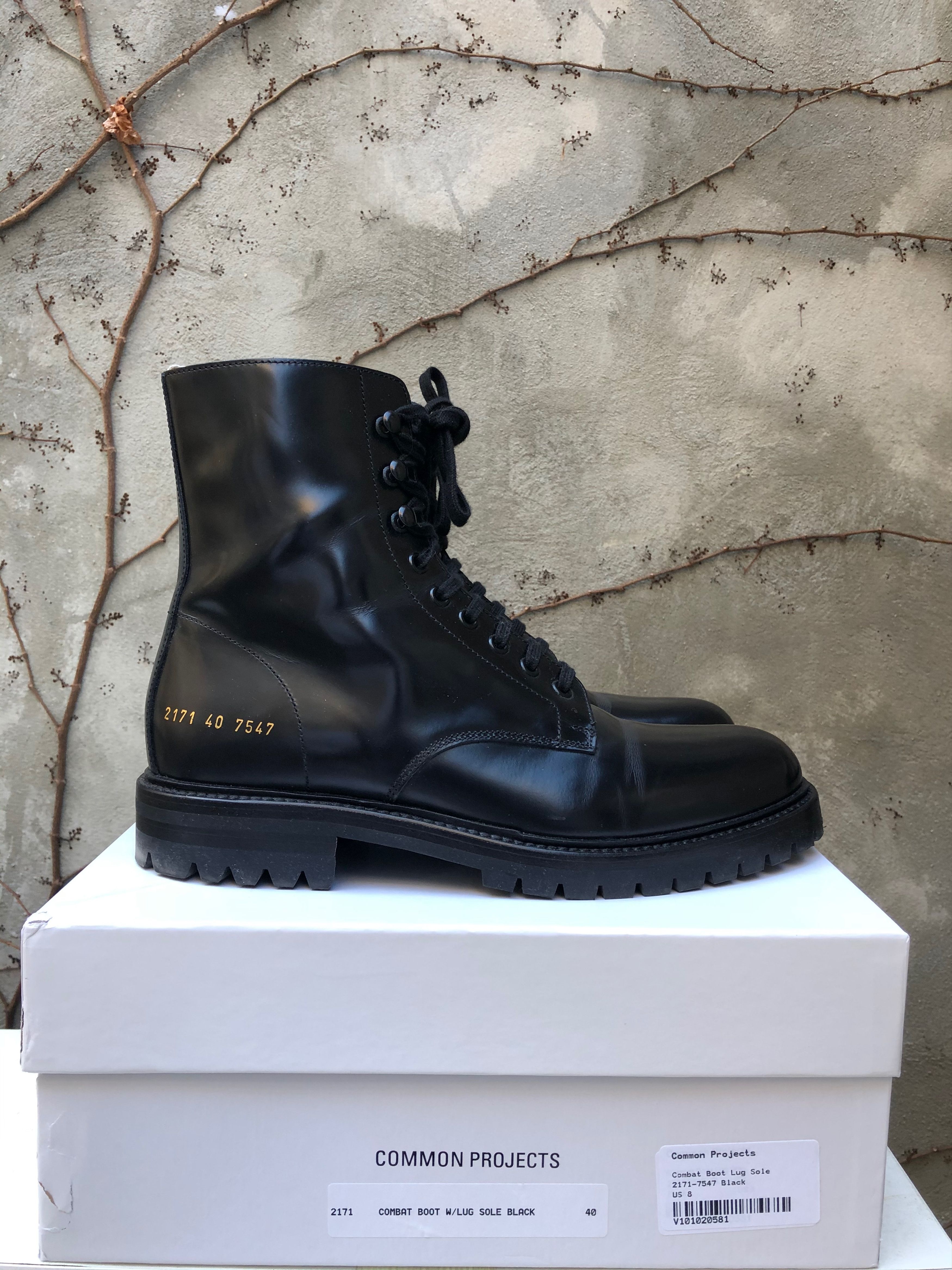 Combat boots fashion common projects