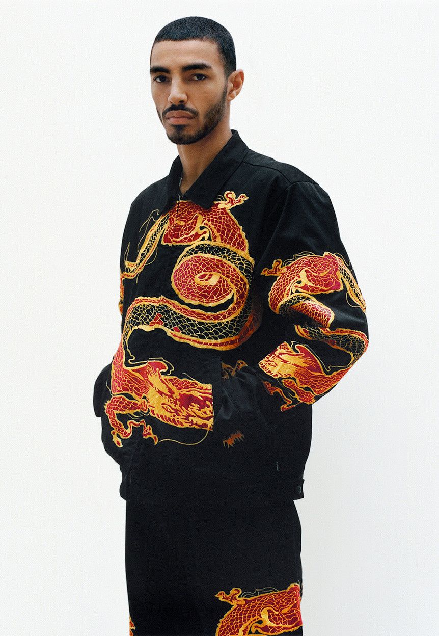 Supreme Supreme Dragon Work Jacket Black Small Grailed