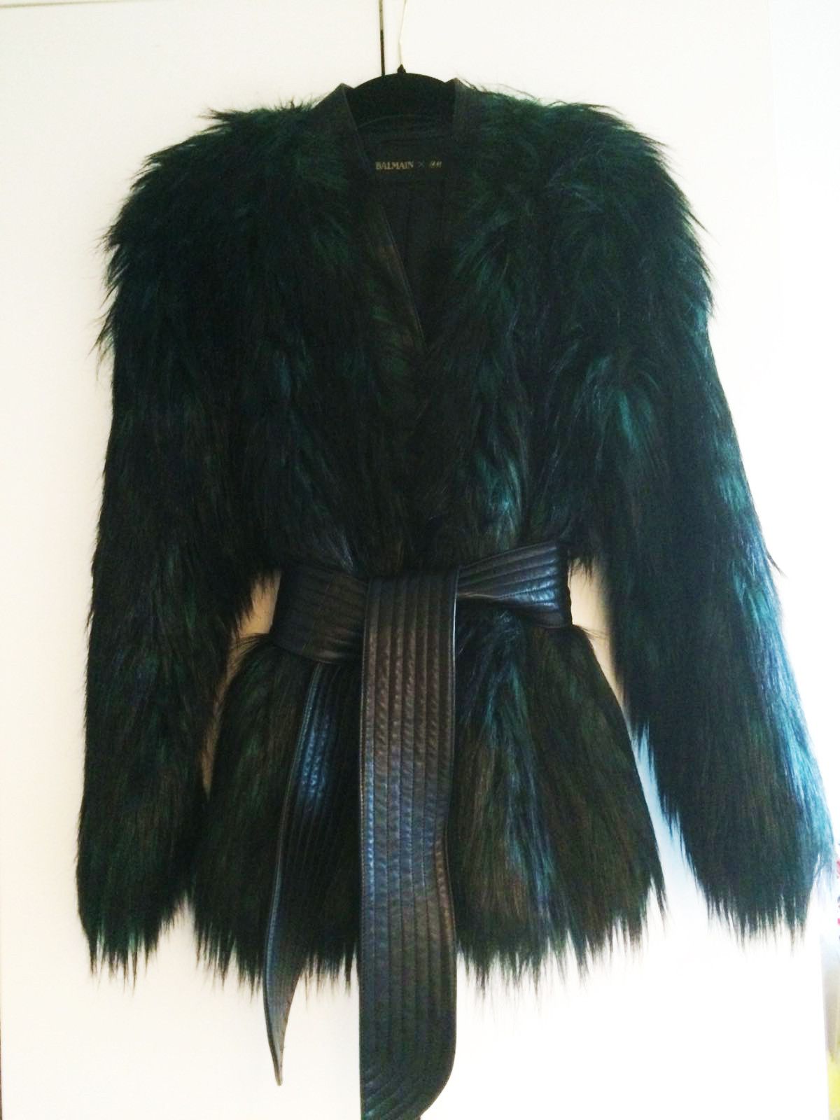 FUR COAT BALMAIN X H&M