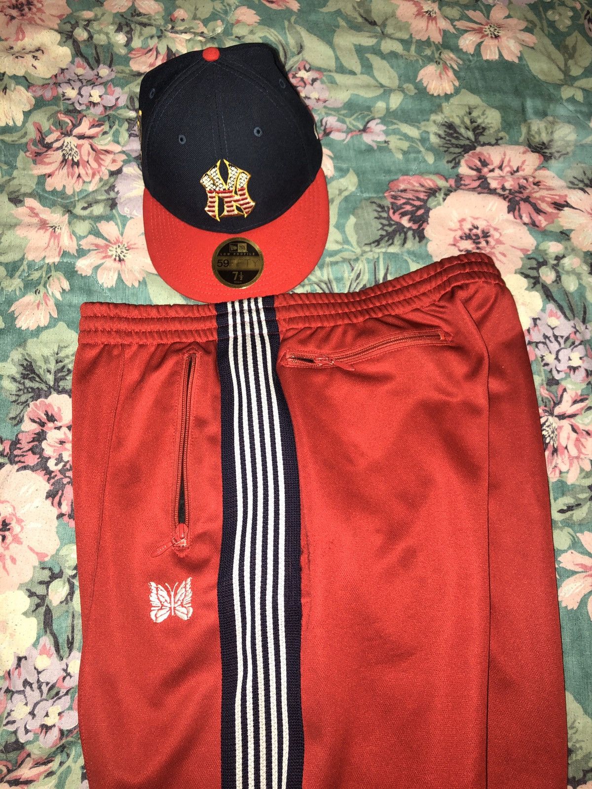 Needles Needles Track Pants Red and Navy Size US 32 / EU 48 - 3 Thumbnail