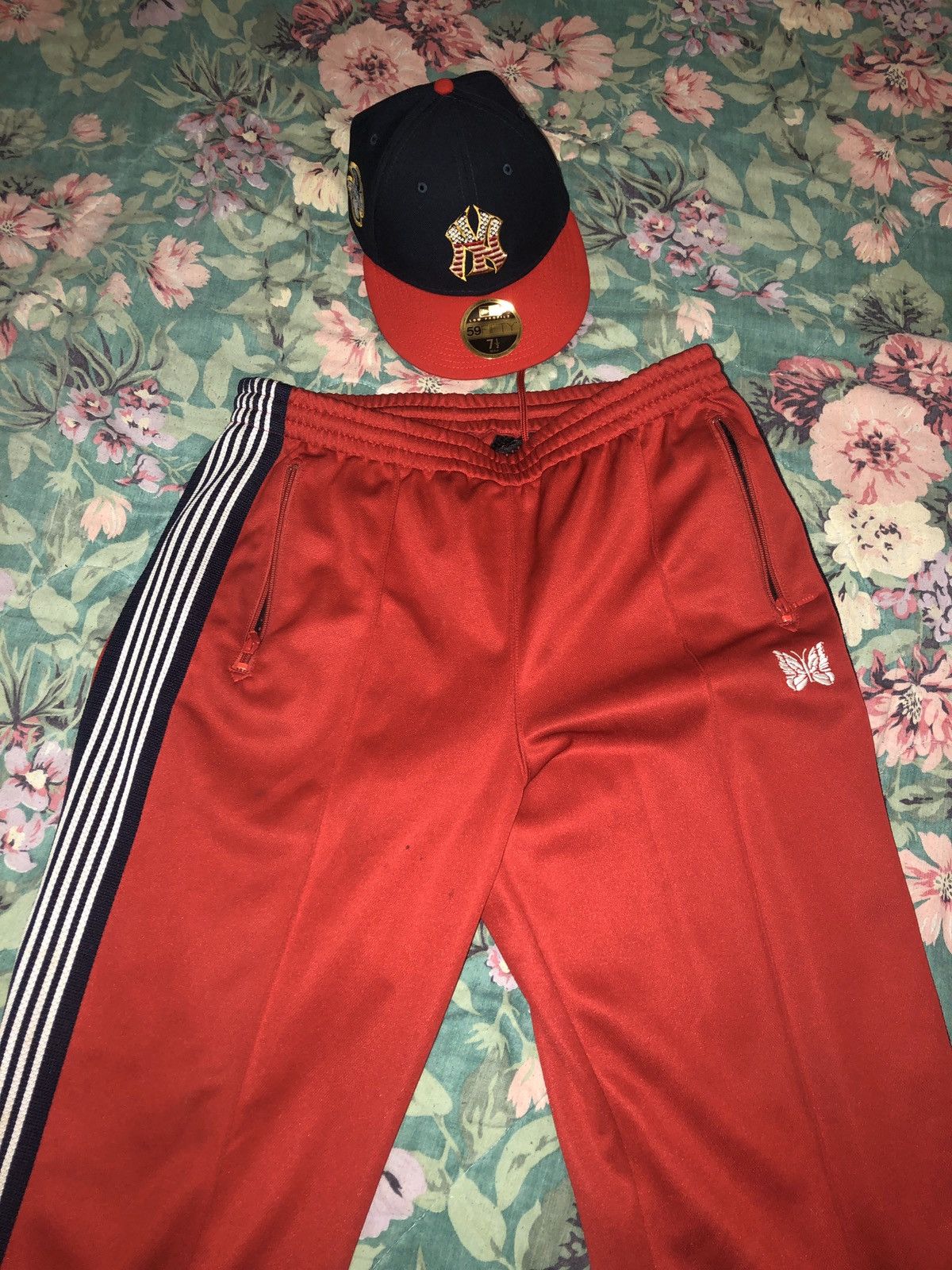 Needles Needles Track Pants Red and Navy Size US 32 / EU 48 - 2 Thumbnail