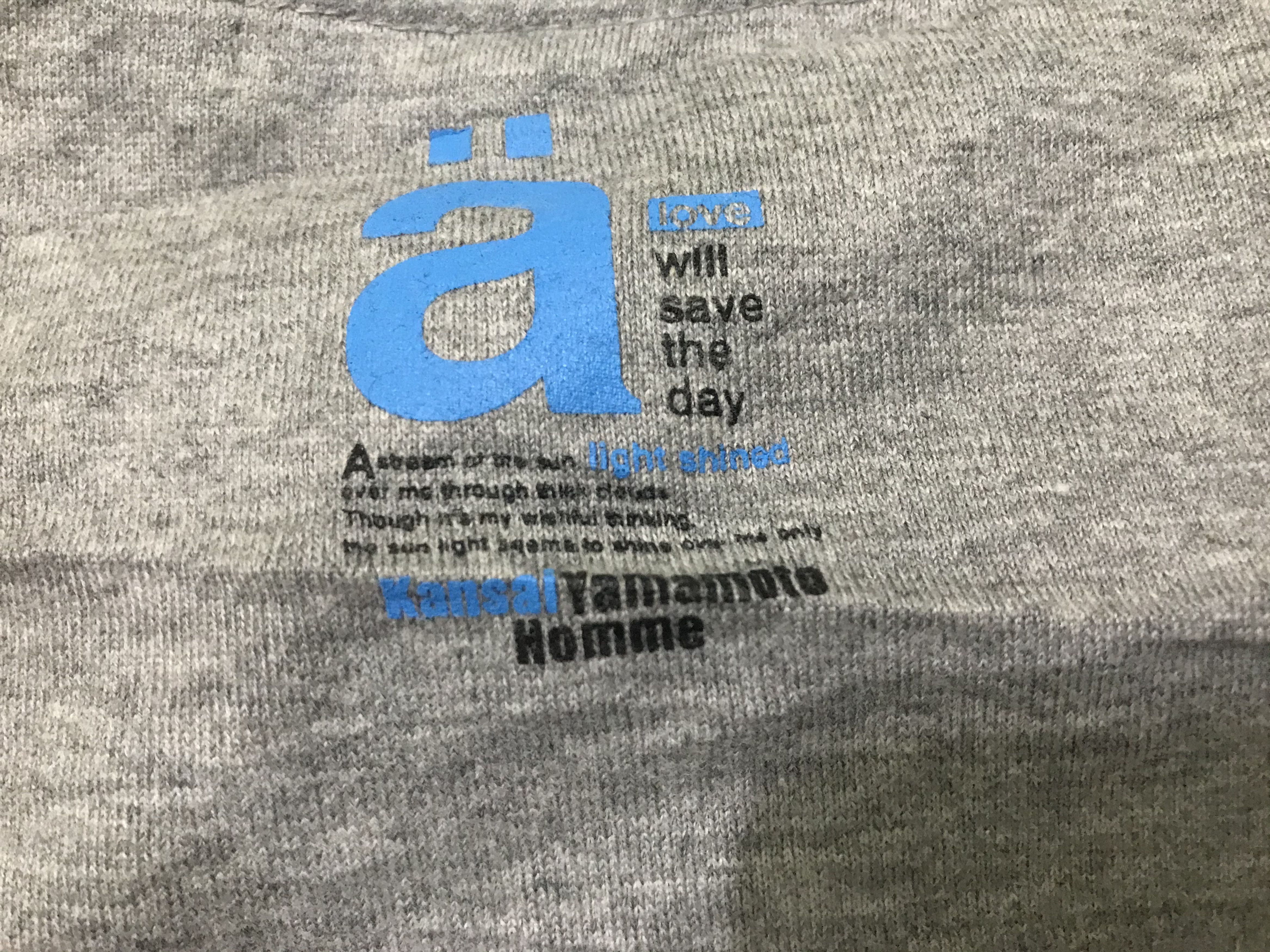 Japanese Brand Kansai Yamamoto Homme T Shirt Size US L / EU 52-54 / 3 - 6 Thumbnail
