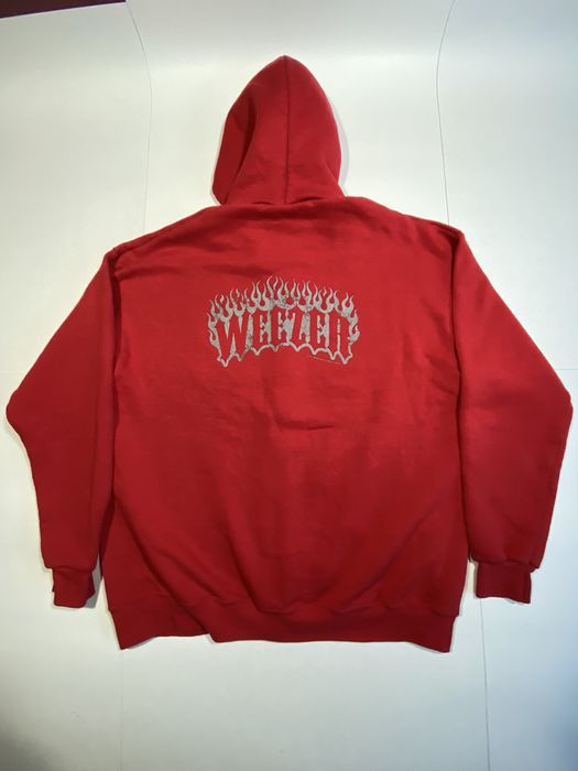 2002 Weezer Zip Up Hoodie Red