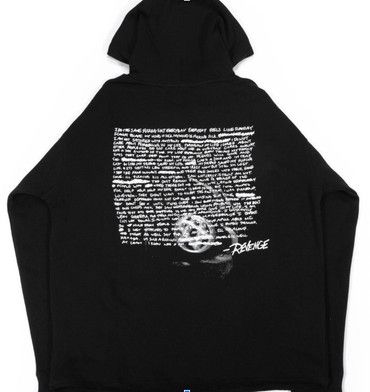 Revenge Revenge "NOTE" Black Hoodie XXXTenacion XXL | Grailed