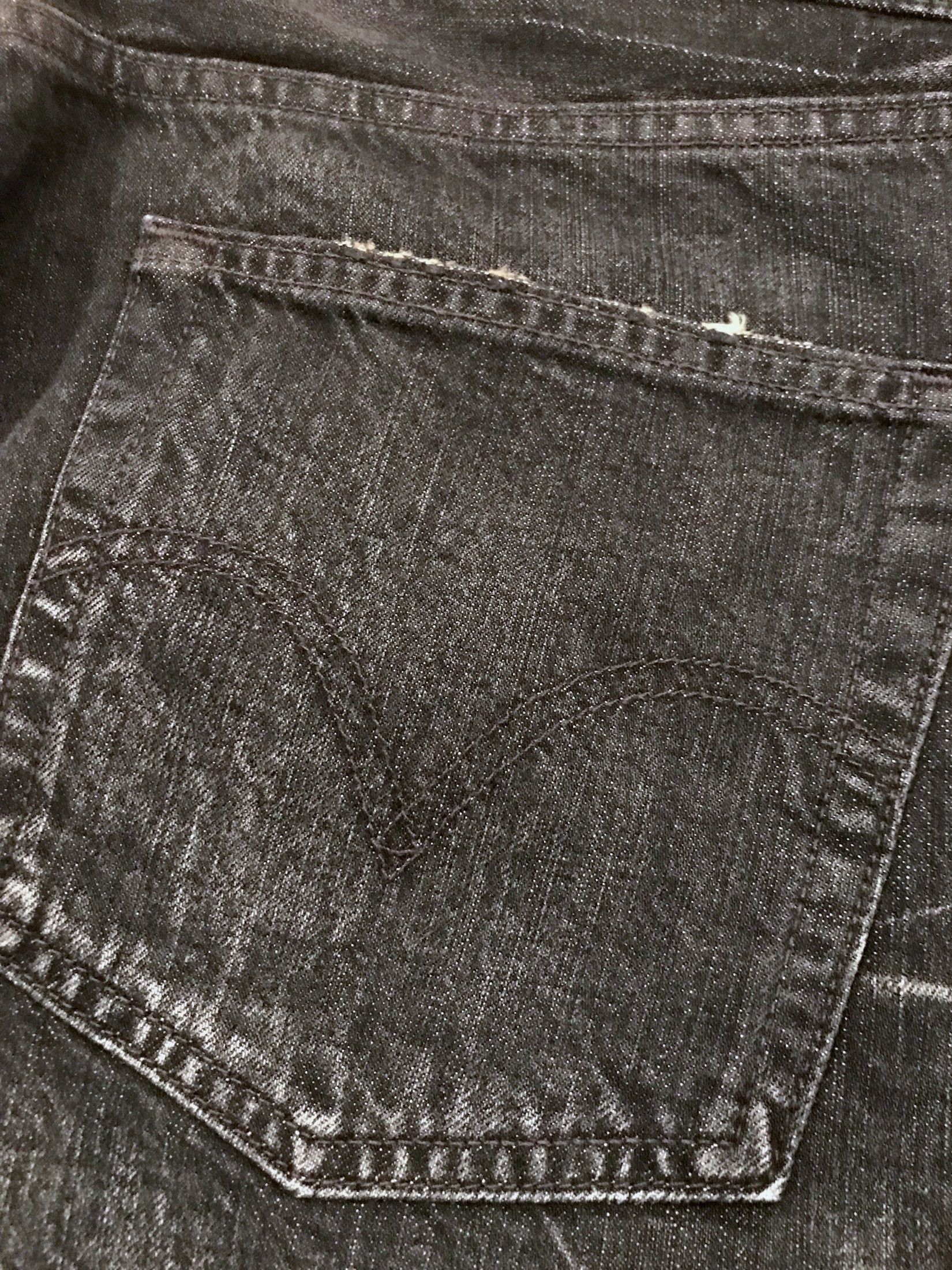 Levi's VINTAGE CHALKBOARD WHISKERS FADED BLACK DENIM JEANS Size US 32 / EU 48 - 9 Thumbnail