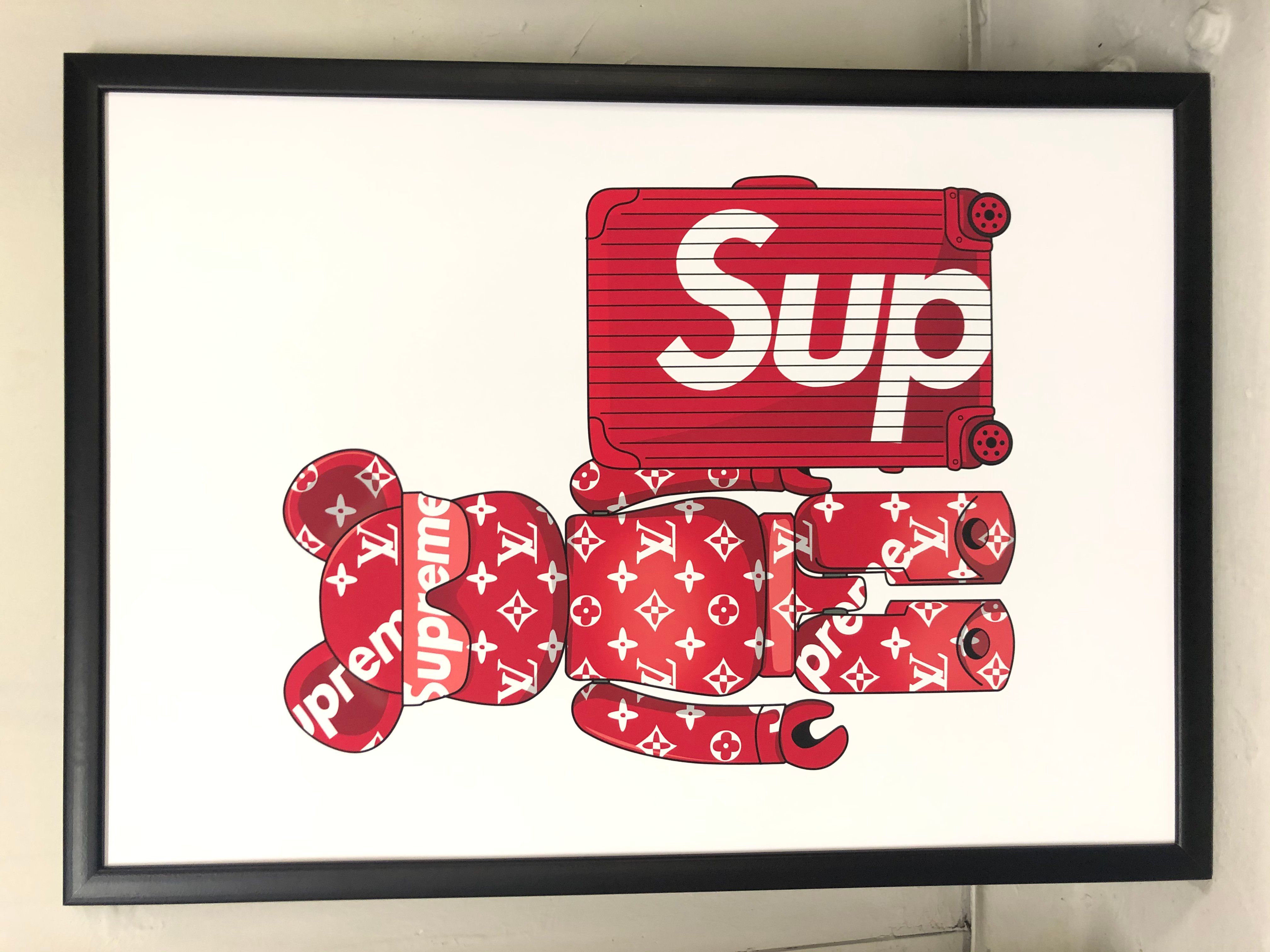 Supreme Supreme x Bearbrick Limited Poster
