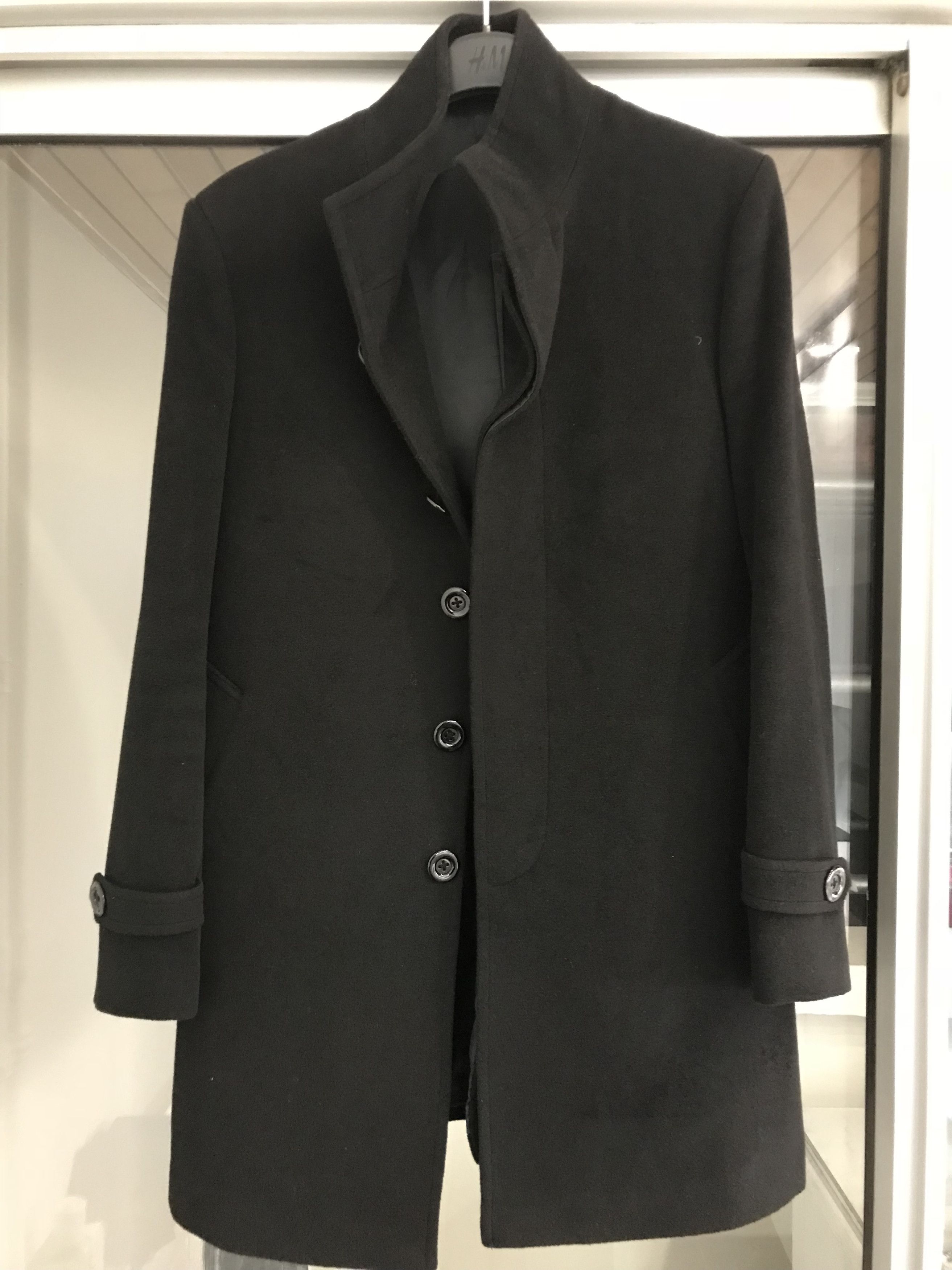 Overcoat in cashemire wool