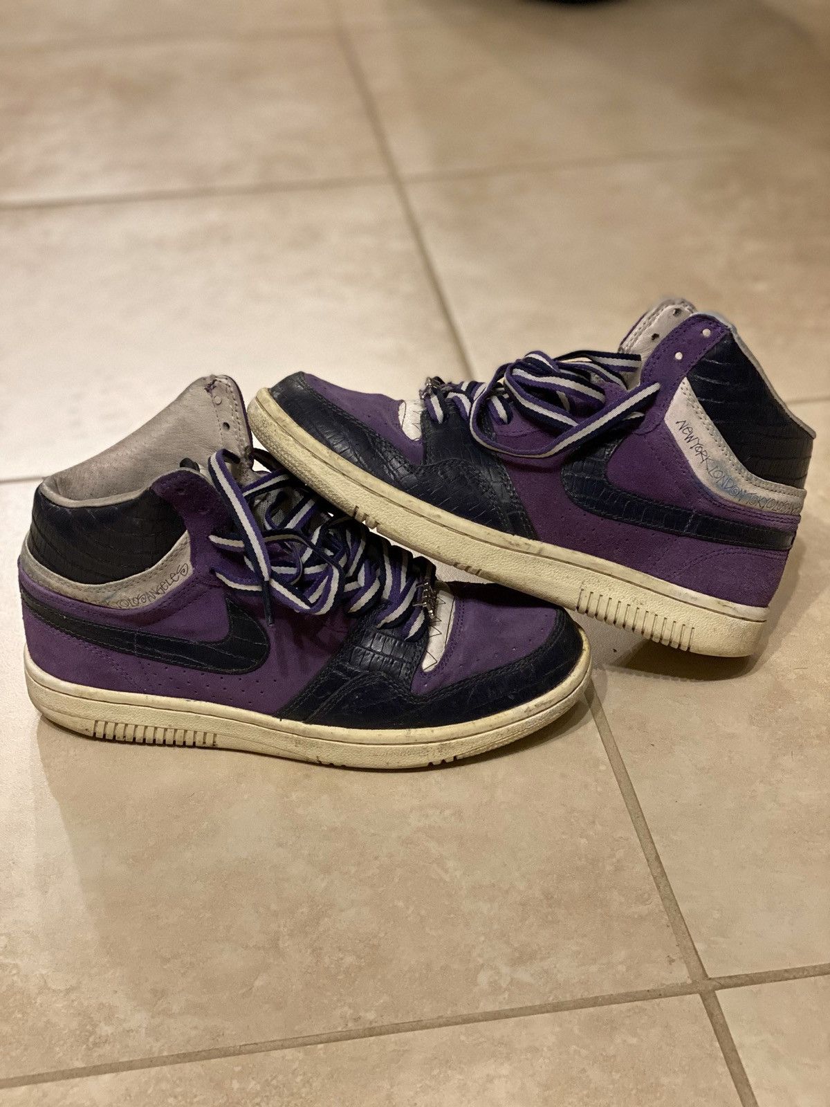 Nike Nike Court Force Hi Stussy Purple sz 7 | Grailed
