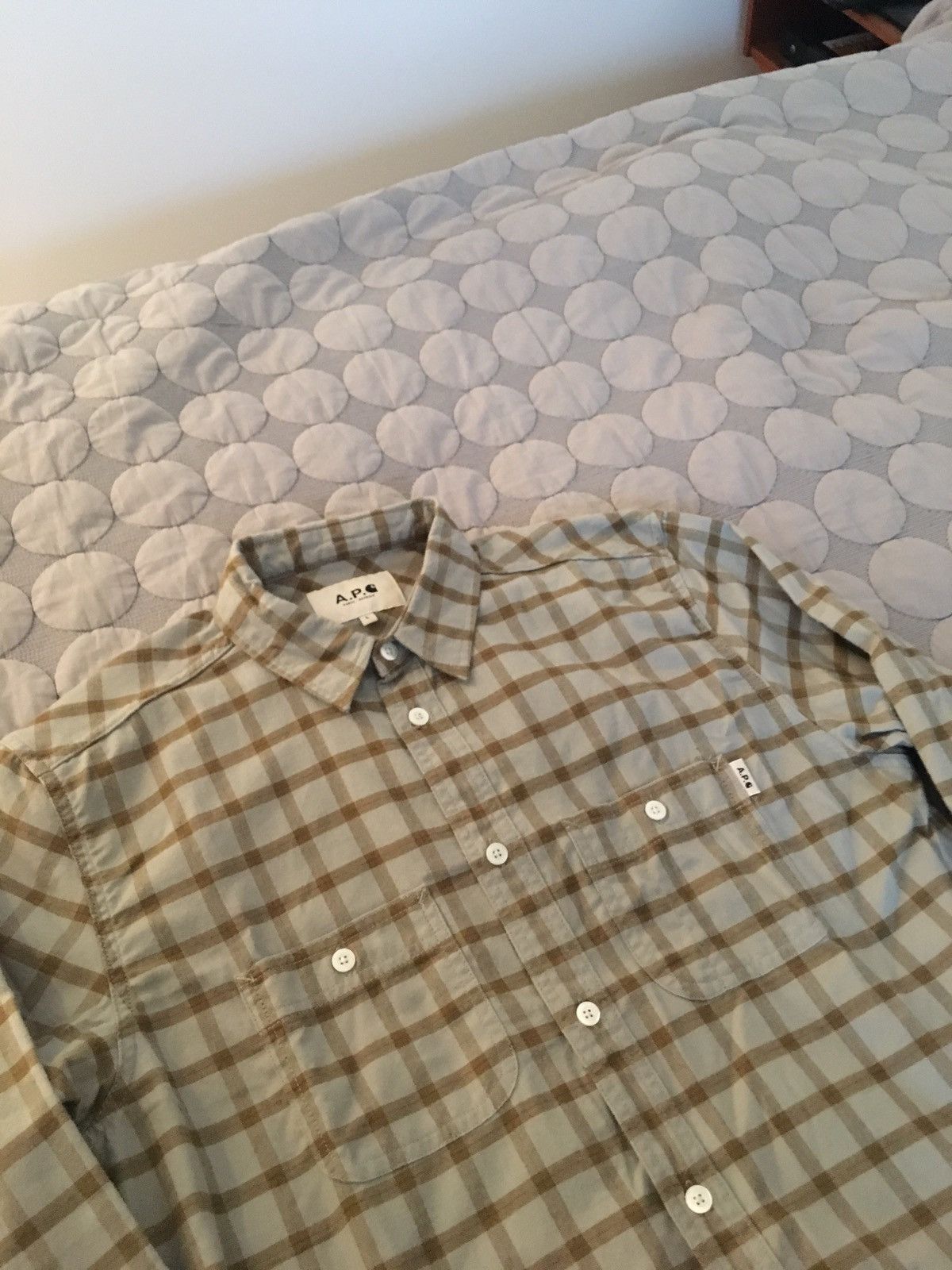 A.P.C. A.P.C. X CARHARTT FARMER JOHN SHIRT Size US L / EU 52-54 / 3 - 4 Thumbnail