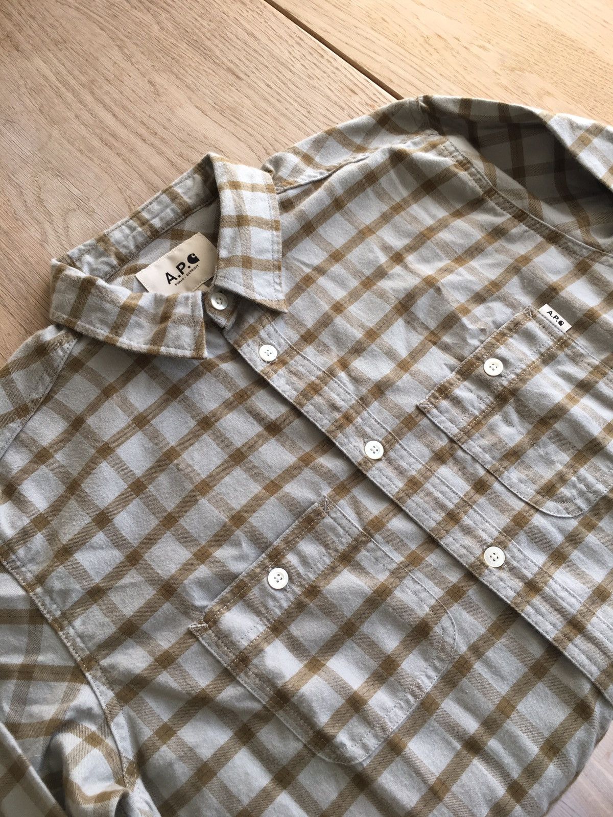 A.P.C. A.P.C. X CARHARTT FARMER JOHN SHIRT Size US L / EU 52-54 / 3 - 1 Thumbnail