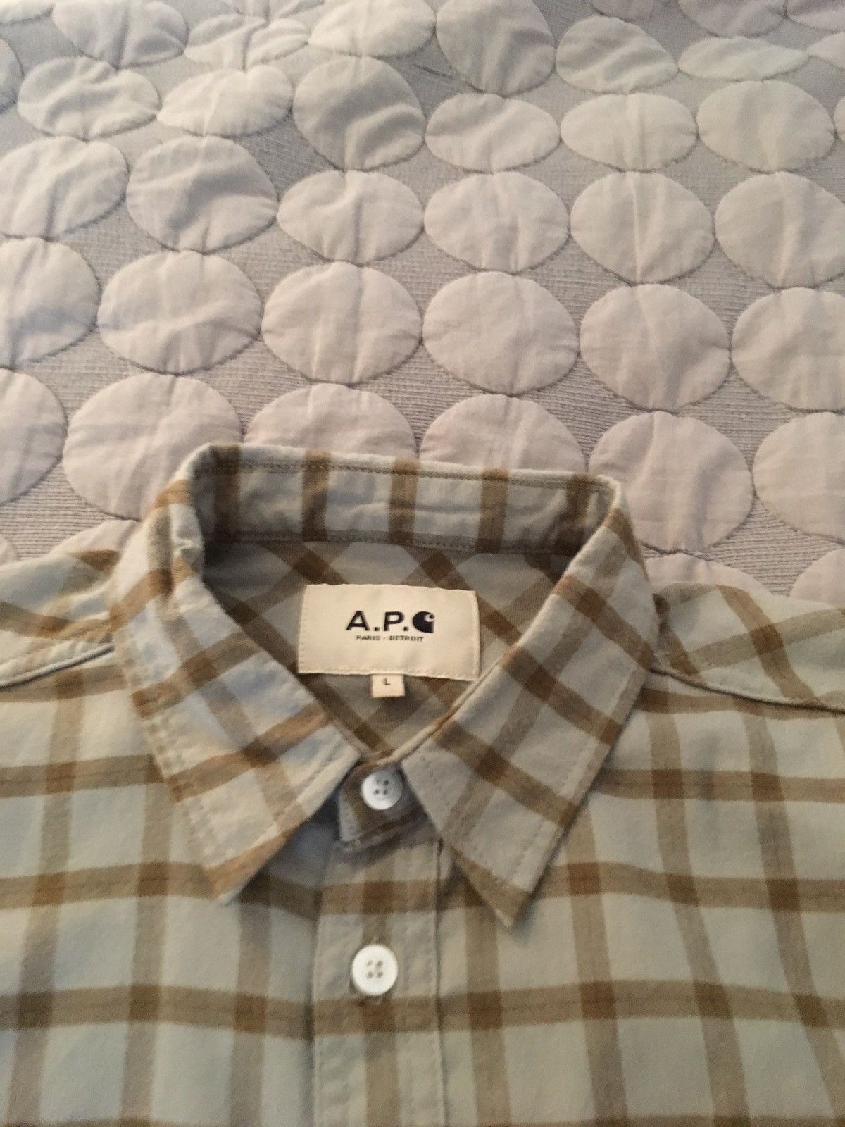 A.P.C. A.P.C. X CARHARTT FARMER JOHN SHIRT Size US L / EU 52-54 / 3 - 3 Thumbnail