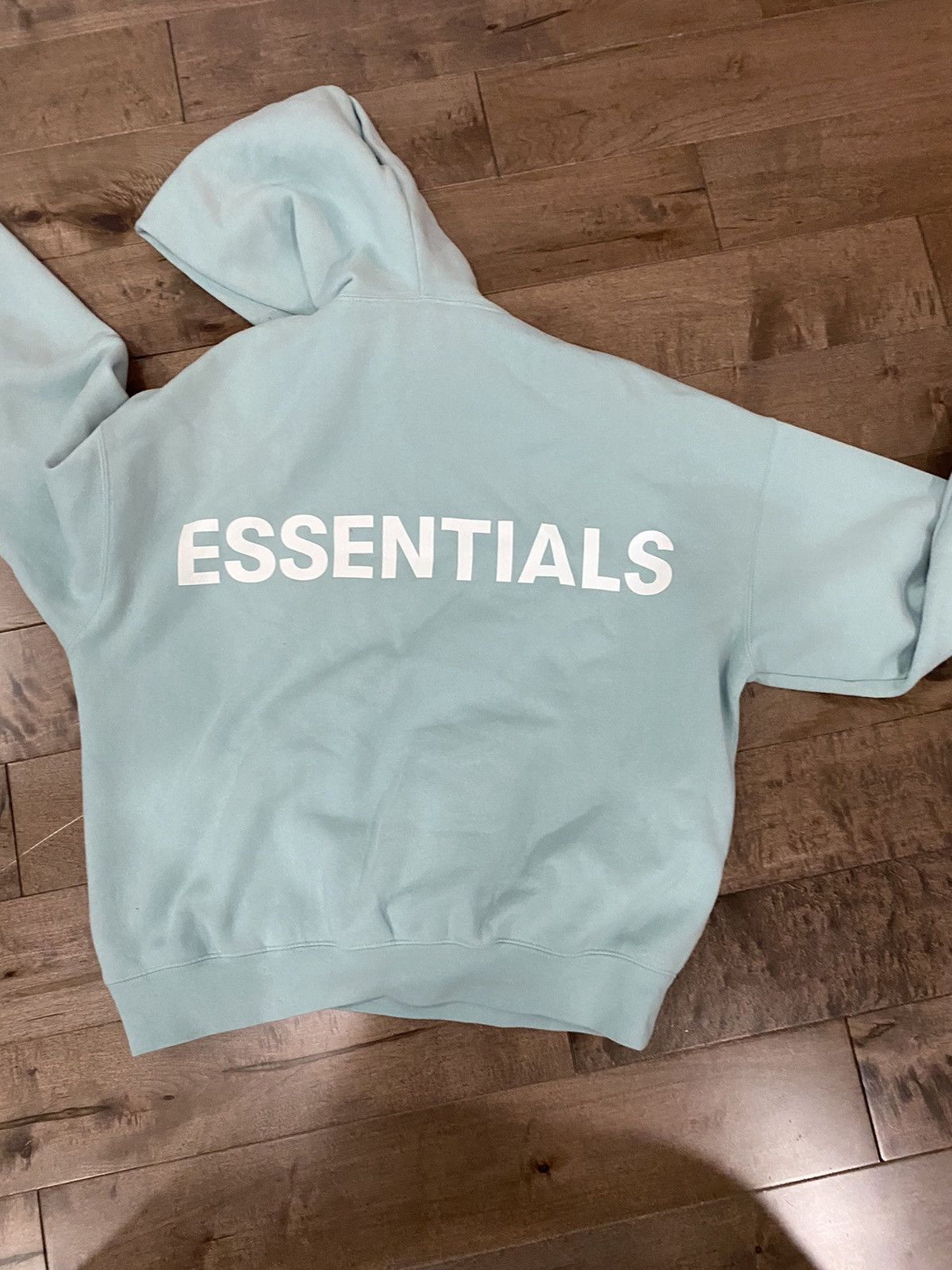 Fear of god essentials hoodie mint