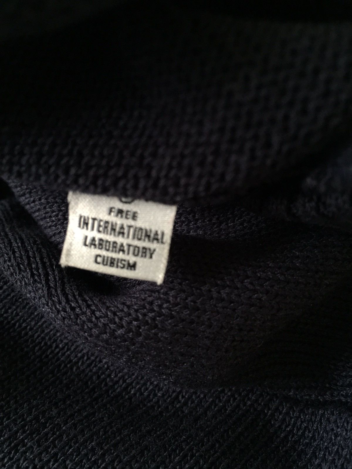 Visvim Sweater w/elbow patch (Navy blue) Size US L / EU 52-54 / 3 - 7 Thumbnail