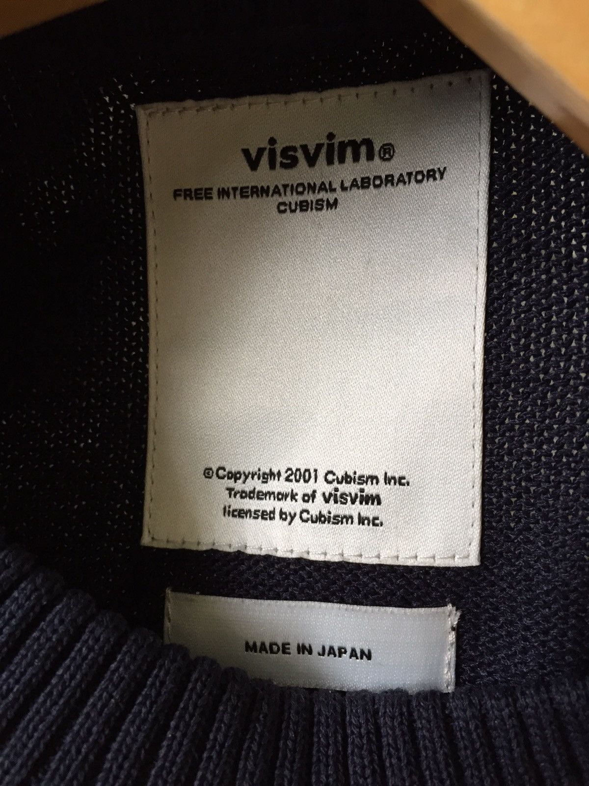 Visvim Sweater w/elbow patch (Navy blue) Size US L / EU 52-54 / 3 - 5 Thumbnail