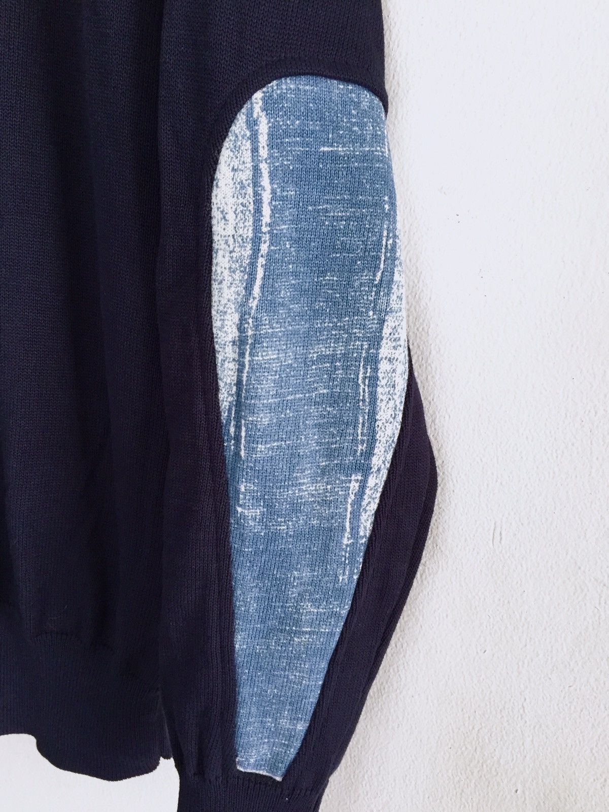 Visvim Sweater w/elbow patch (Navy blue) Size US L / EU 52-54 / 3 - 2 Thumbnail