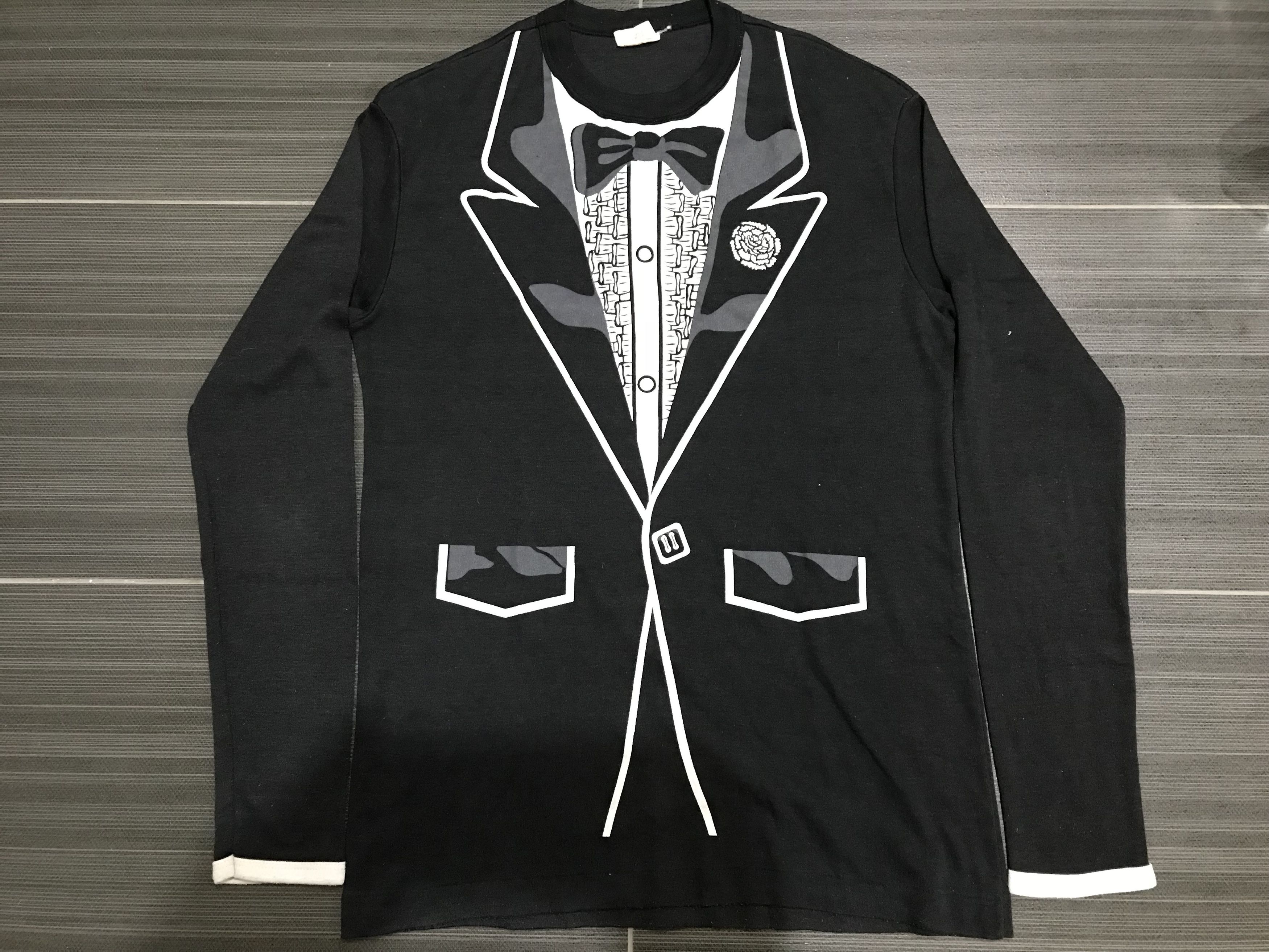Band Tees Vintage Rock N Roll Tuxedo Style L/Sleeve T Shirt Size US M / EU 48-50 / 2 - 3 Thumbnail