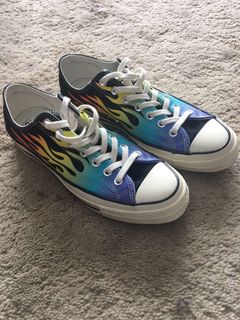 Converse Chuck 70 Low Archive Print Flames | Grailed