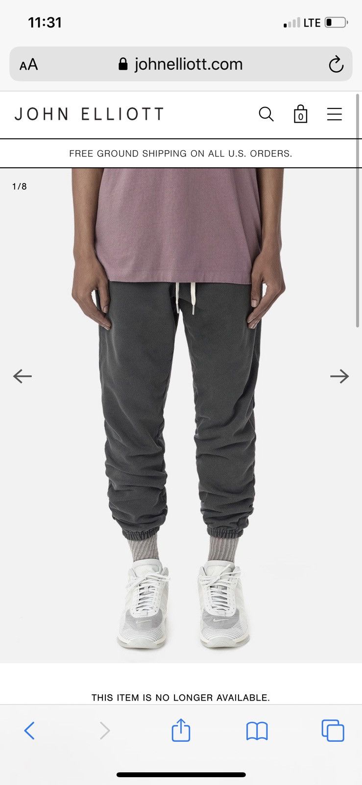 John Elliott LAST DROP John Elliott LA 26oz Sweatpants Washed Black Small Size US 28 / EU 44 - 1 Thumbnail