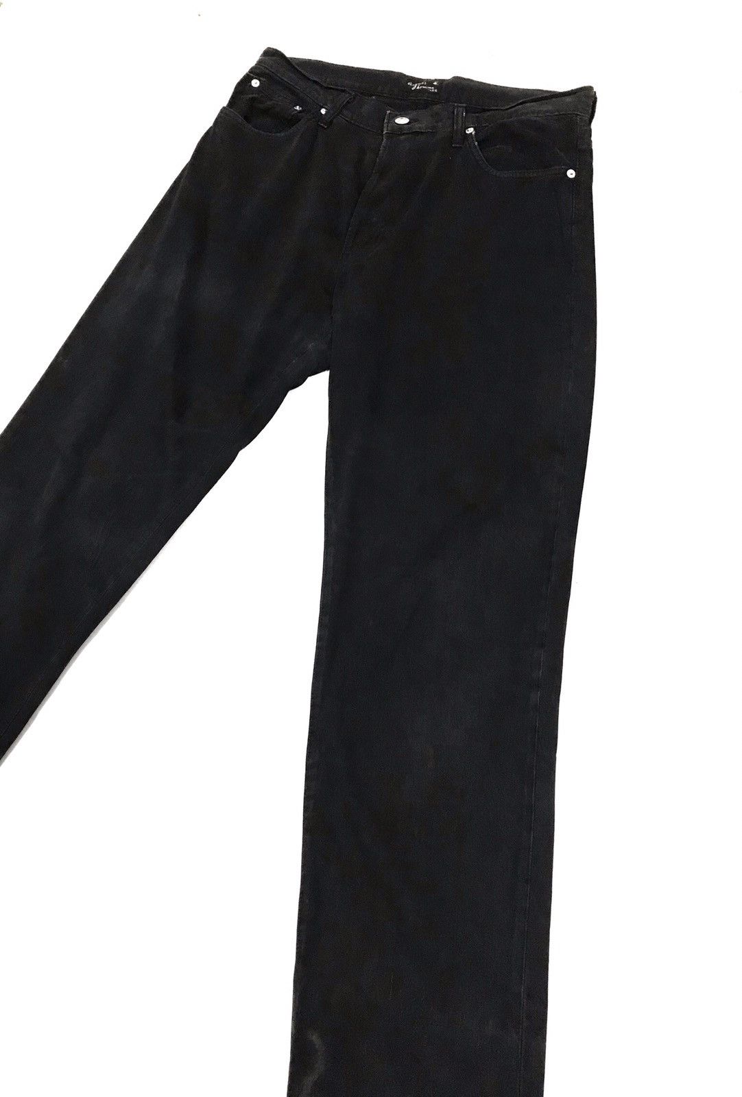 agnes b. Agnes B Homme Superblack Denim Pants Size US 32 / EU 48 - 3 Thumbnail