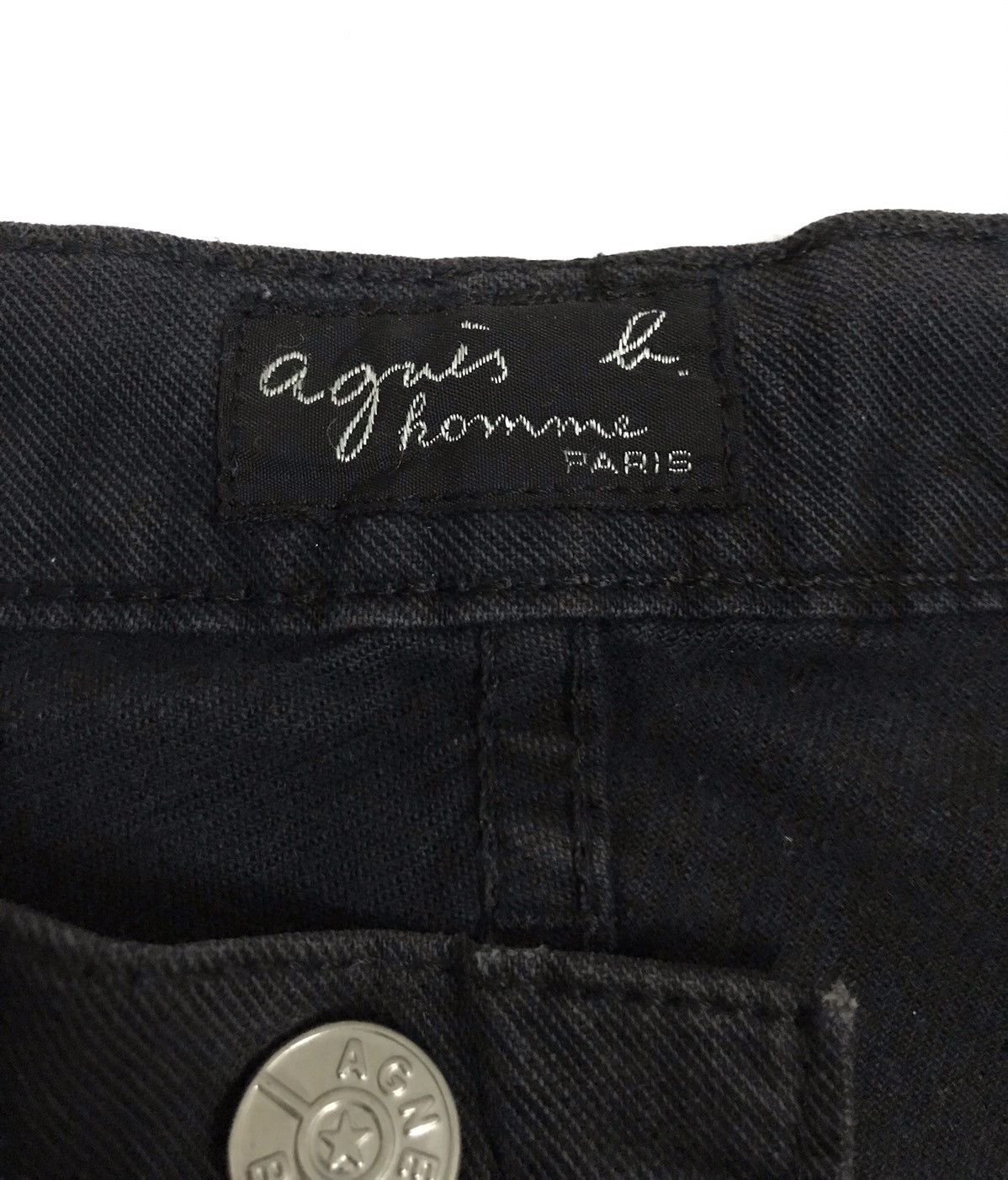 agnes b. Agnes B Homme Superblack Denim Pants Size US 32 / EU 48 - 8 Thumbnail