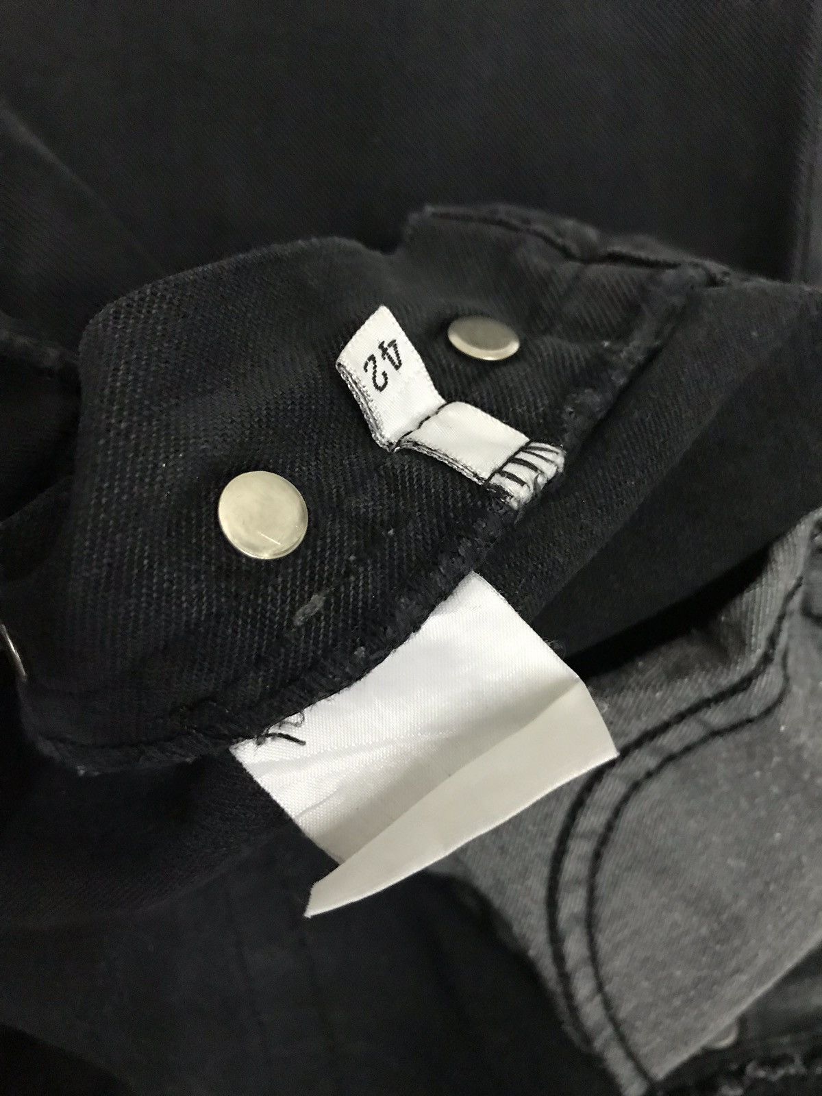 agnes b. Agnes B Homme Superblack Denim Pants Size US 32 / EU 48 - 11 Thumbnail