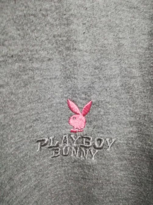 Playboy playboy big spell pink embroidery bunny logo sweatshirt Size US XL / EU 56 / 4 - 3 Thumbnail