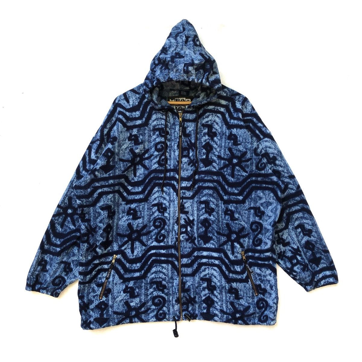 Designer × Vintage Head Sportswear Fleece Hoodie Multicolour Size US L / EU 52-54 / 3 - 1 Thumbnail