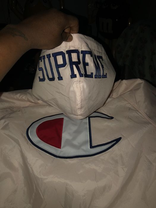 Supreme Supreme Champion Sherpa Lined Hooded Jacket light pink