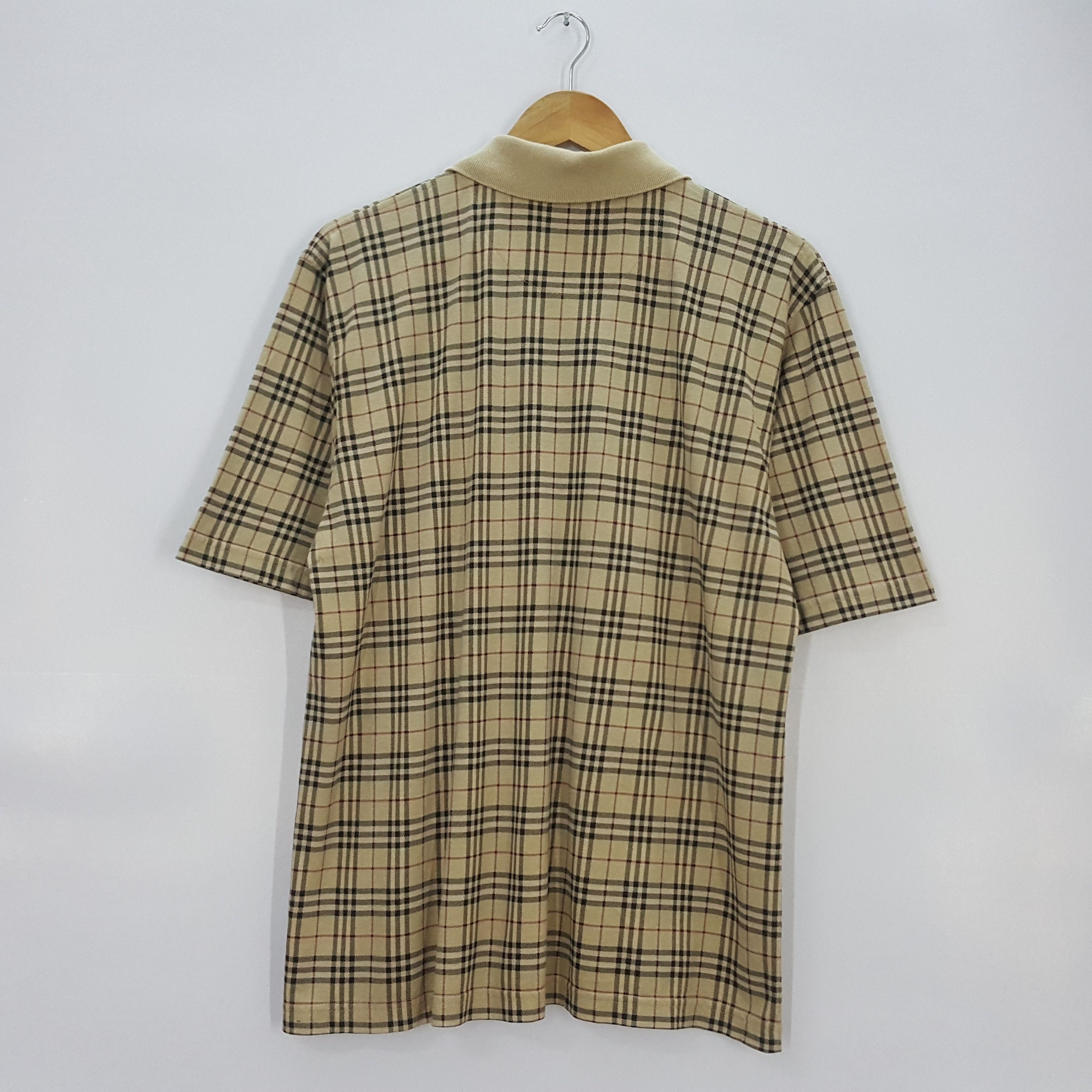 トップス 90s Check Polo Shirt Burberry