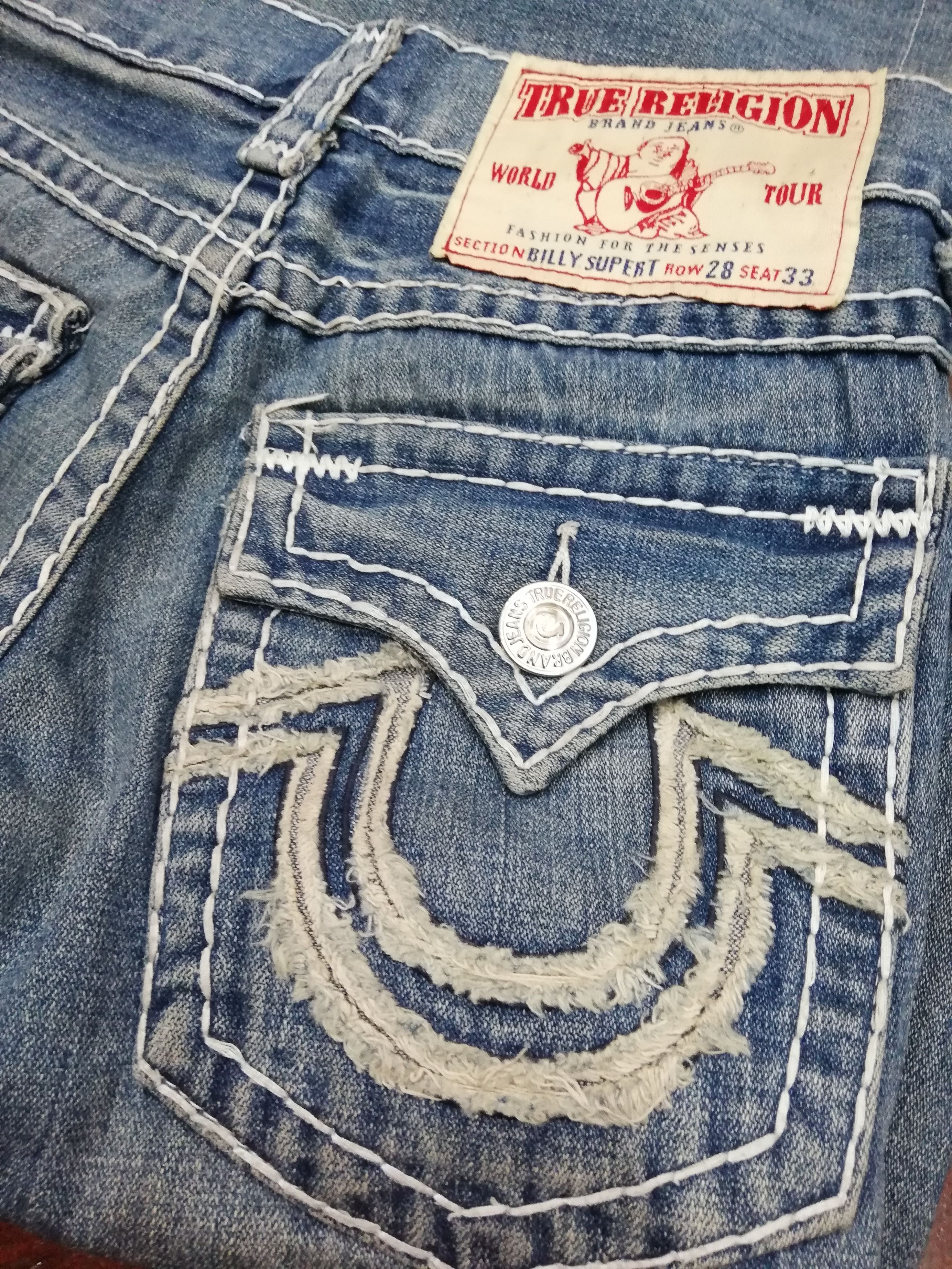 True Religion True Religion Billy Super T Row 28 Seat 33 Jeans