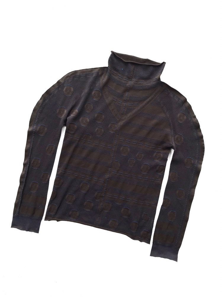 Designer × Hiroko Koshino Homme Archive +RICO by Hiroko bis Sheer Fit LS Shirt Size US S / EU 44-46 / 1 - 1 Thumbnail