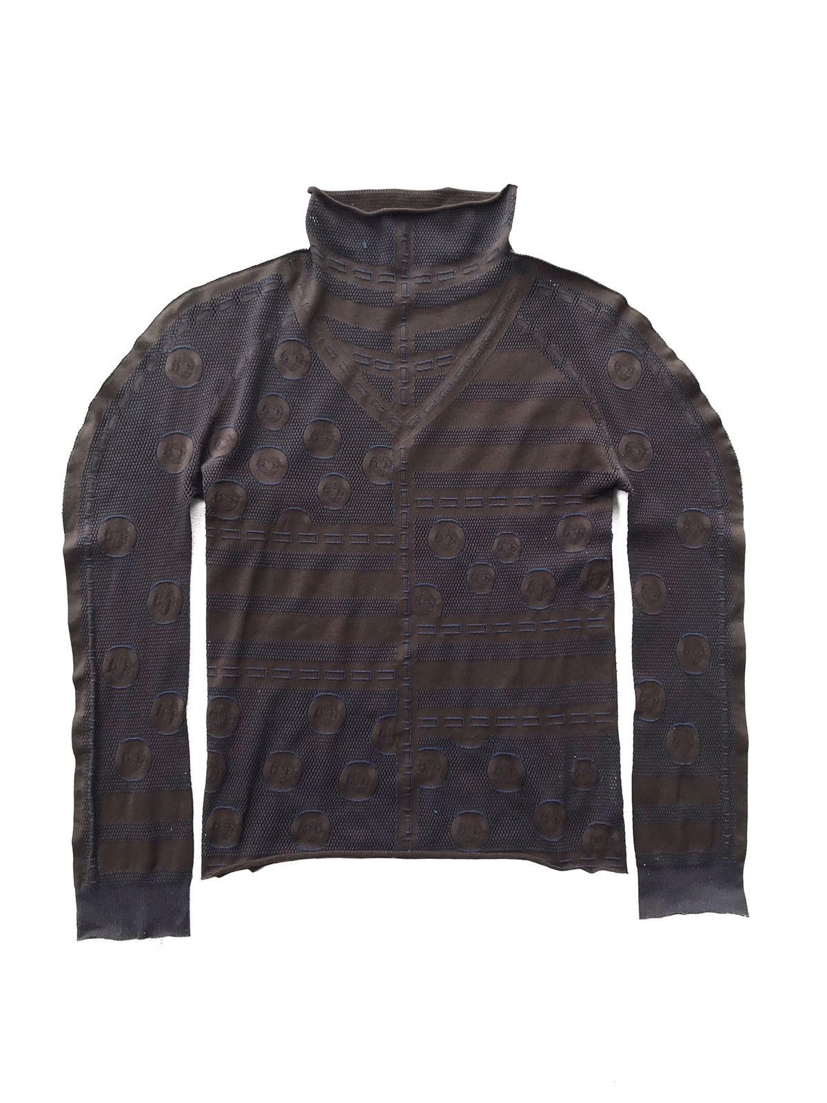 Designer × Hiroko Koshino Homme Archive +RICO by Hiroko bis Sheer Fit LS Shirt Size US S / EU 44-46 / 1 - 2 Thumbnail