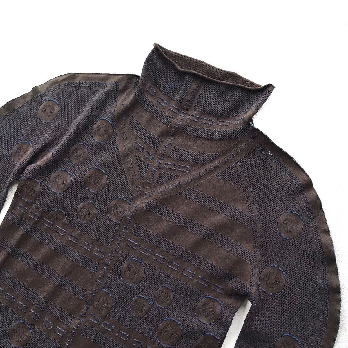 Designer × Hiroko Koshino Homme Archive +RICO by Hiroko bis Sheer Fit LS Shirt Size US S / EU 44-46 / 1 - 3 Thumbnail