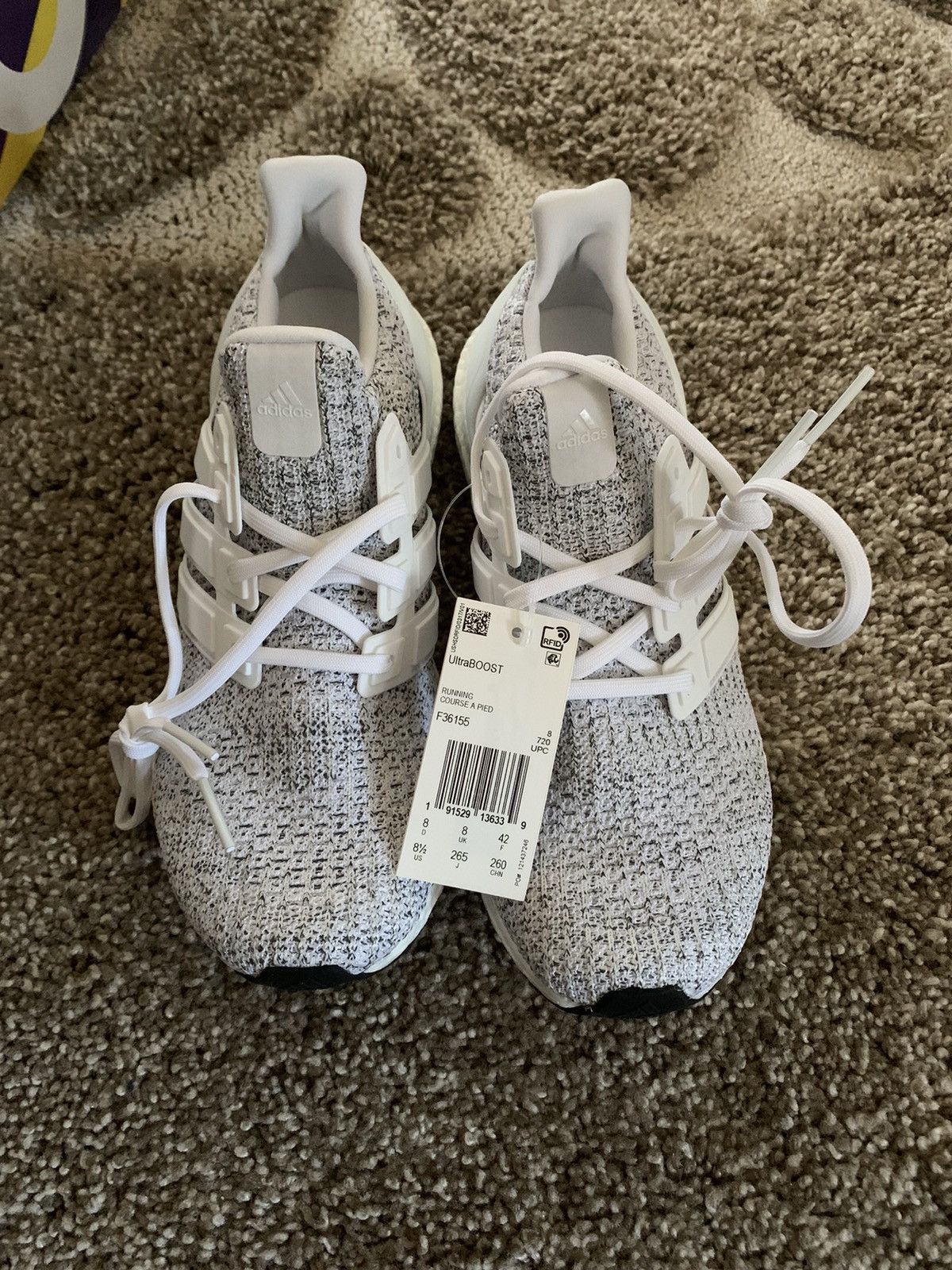 Adidas adidas Ultra Boost 4.0 Non Dye Cloud White Size 8.5 NEW 2018 ...