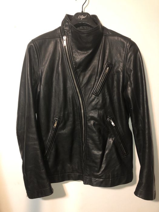 Rick Owens LAST DROP S16 BLACK STOOGES SAFARI LEATHER JACKET | Grailed