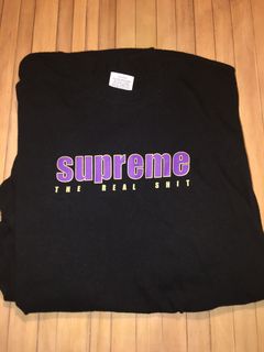 Buy Supreme The Real Shit Long-Sleeve Tee 'Burgundy' - SS19T18 BURGUNDY